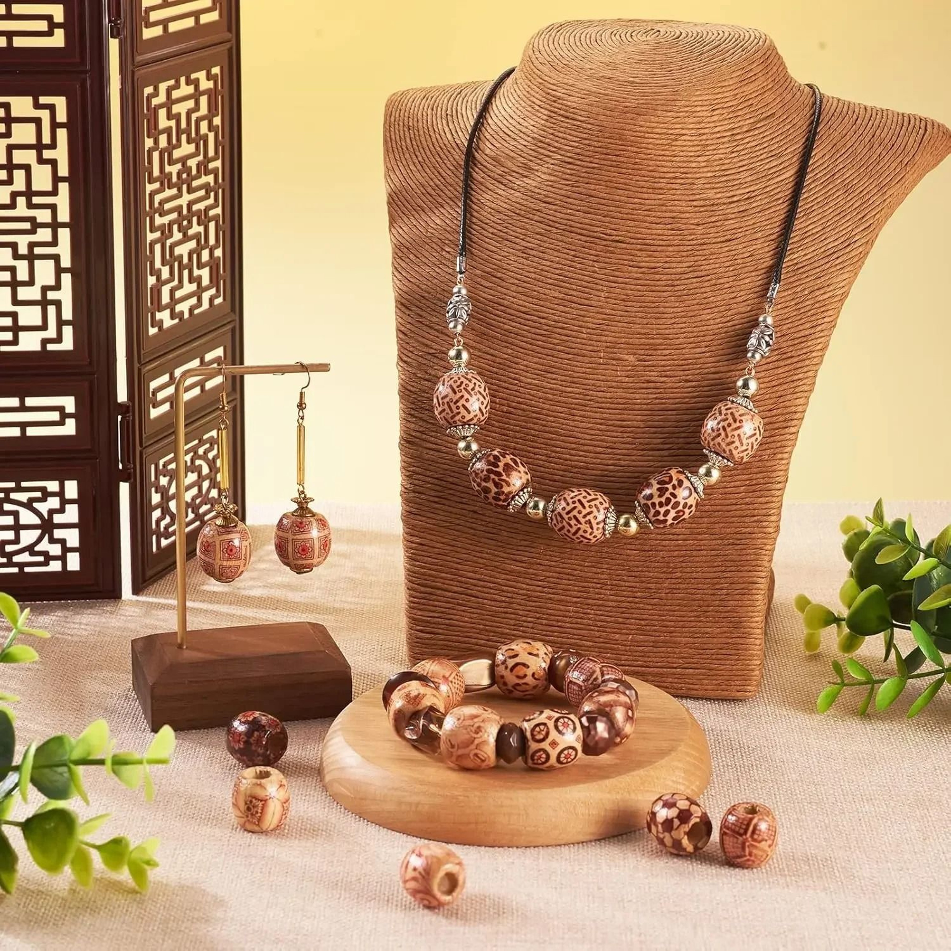 Vintage Wooden Hair Beads For Braids Dreadlocks DIY Jewelry And Hair Accessories 4