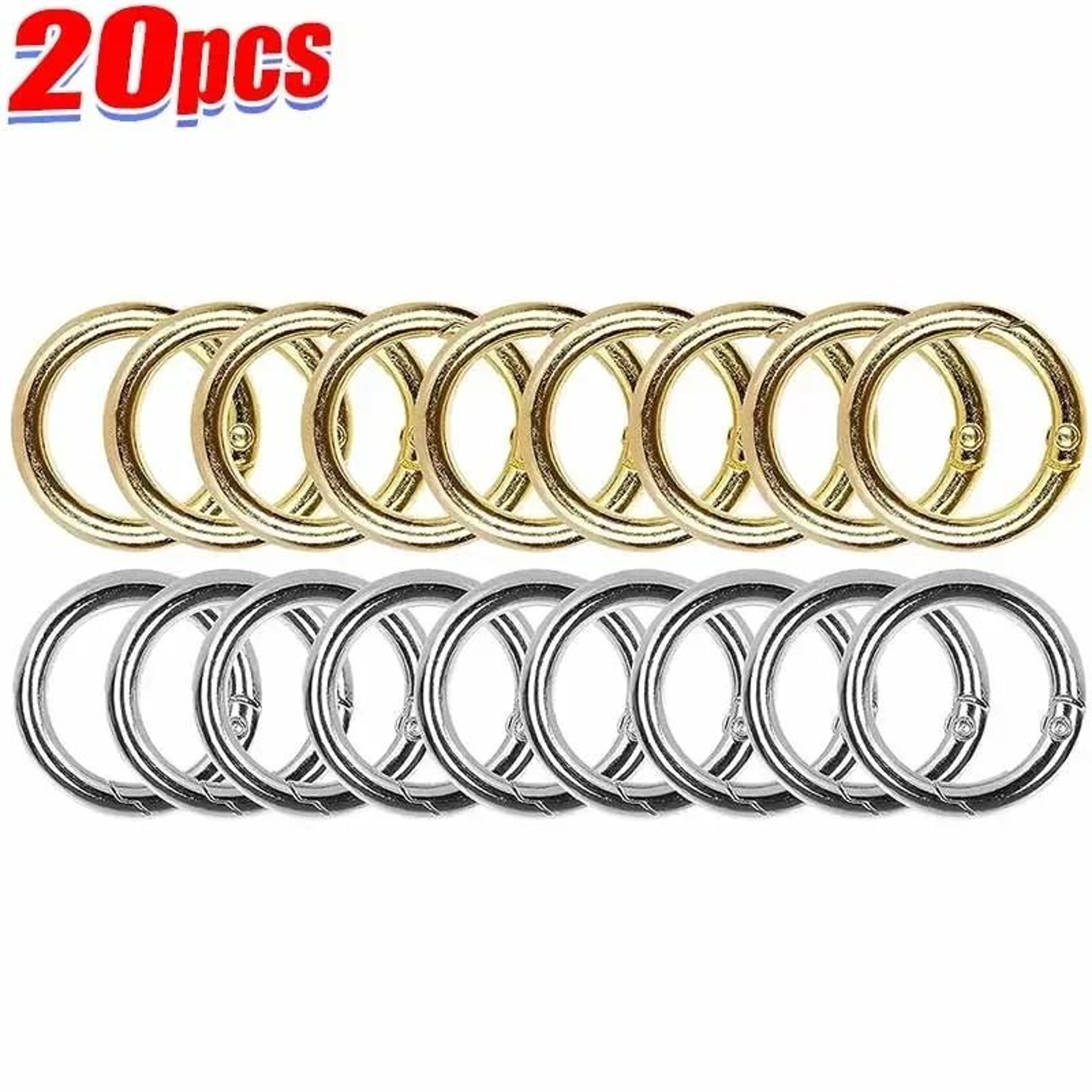 Spring O Ring Clasps Openable Round Carabiner Clips For Jewelry And Keychains 10
