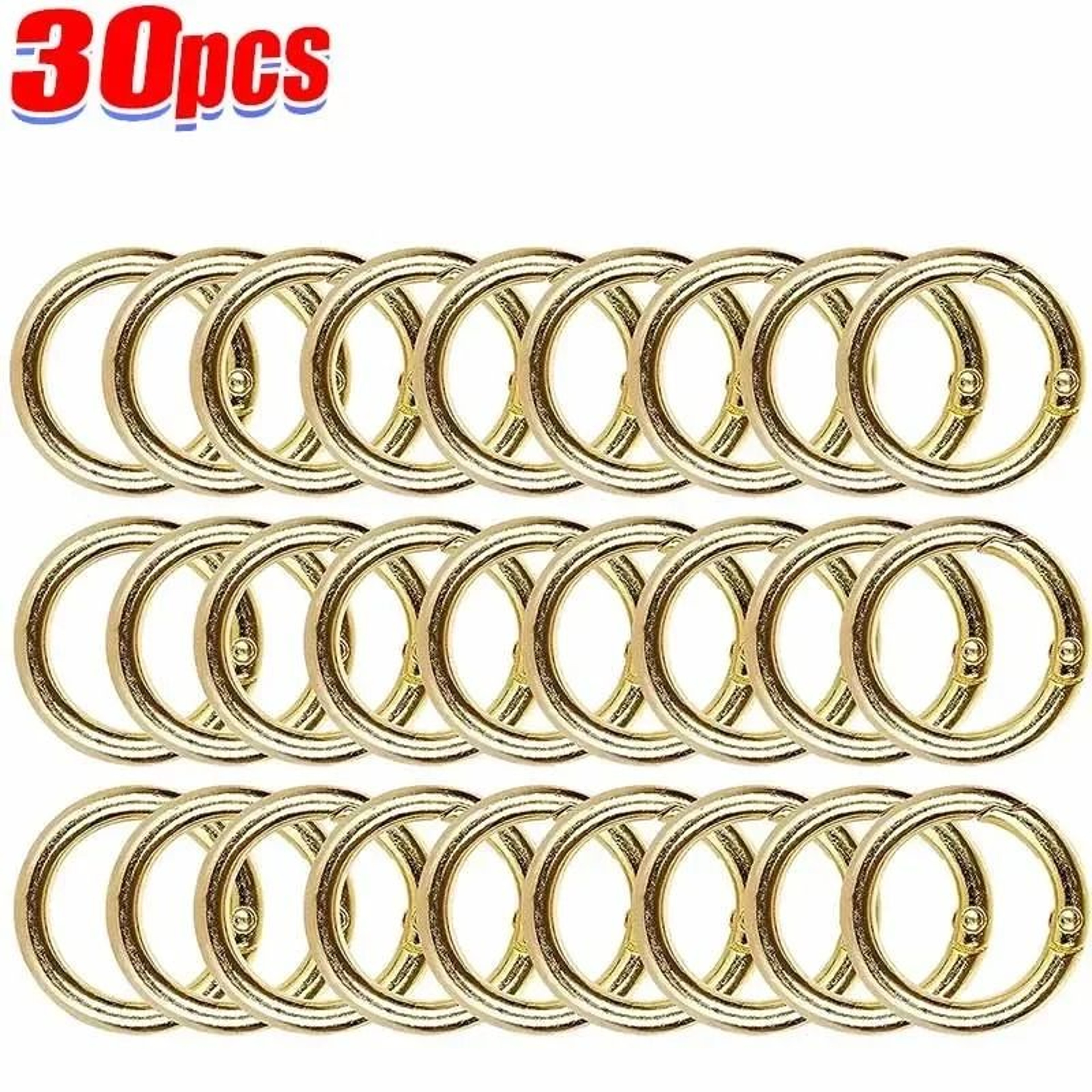 Spring O Ring Clasps Openable Round Carabiner Clips For Jewelry And Keychains 12