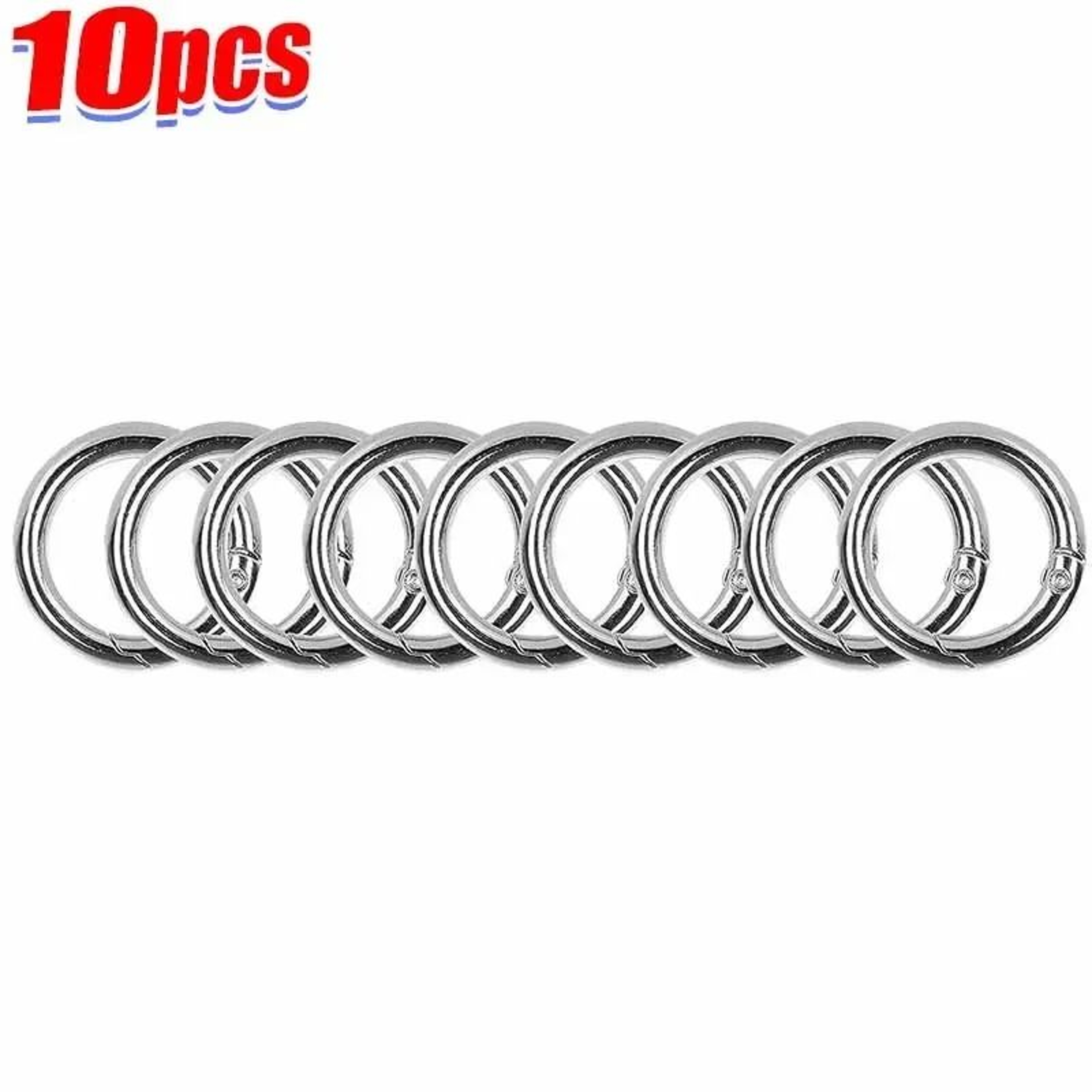 Spring O Ring Clasps Openable Round Carabiner Clips For Jewelry And Keychains 6