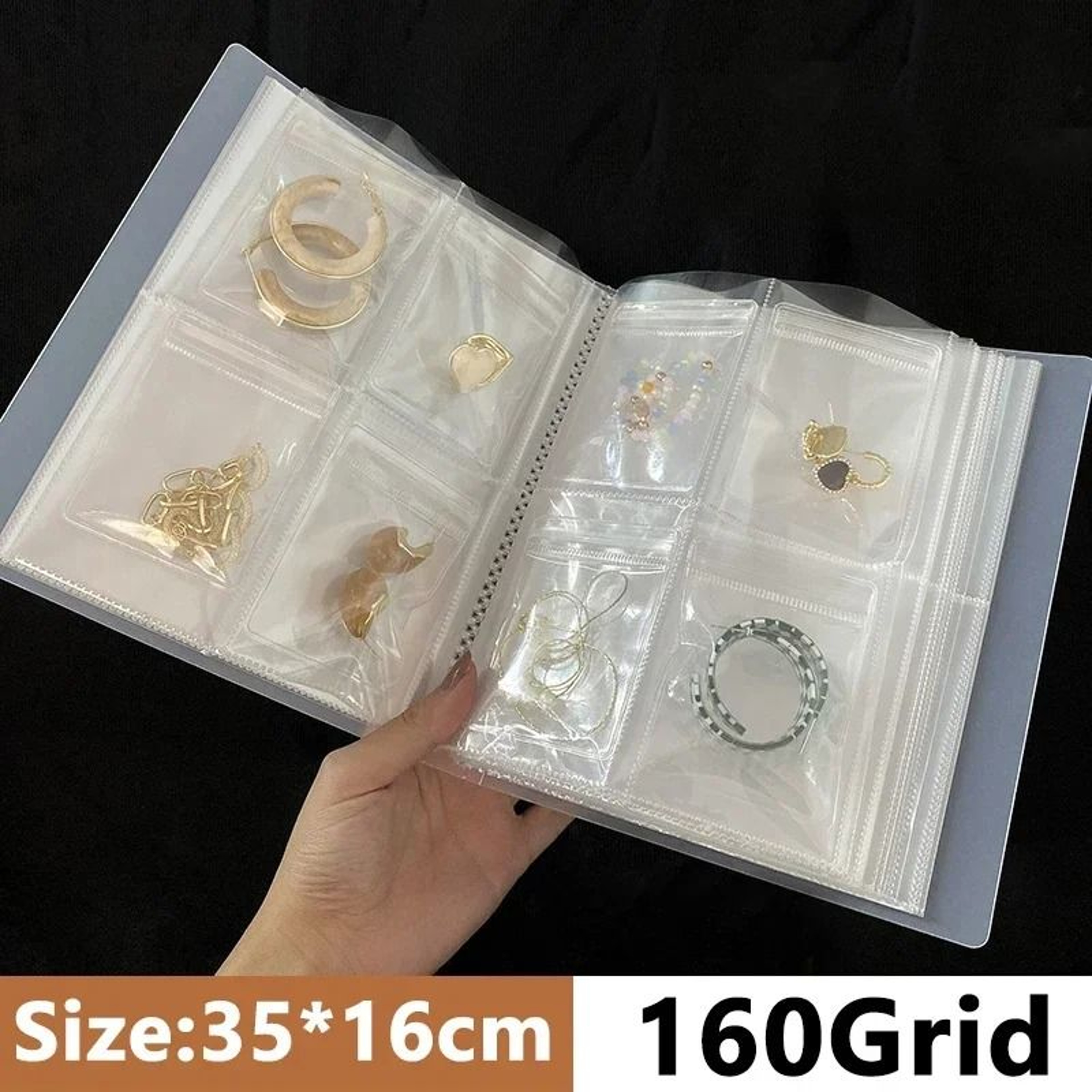 Anti Tarnish Jewelry Storage Album Organizer Book For Necklaces Rings And Bracelets 6