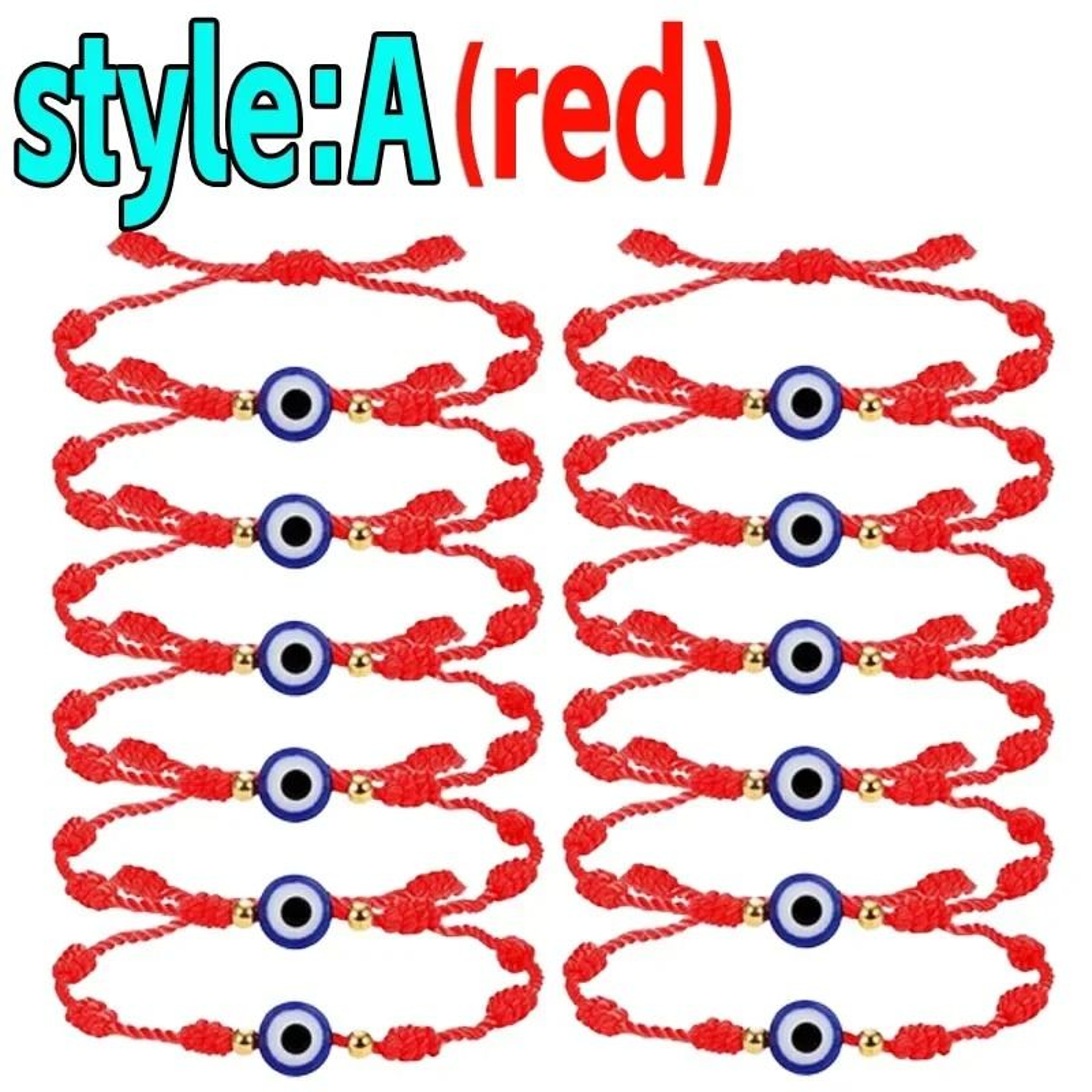 Lucky Red String Evil Eye Bracelet Handmade Braided Protection Wristband 7