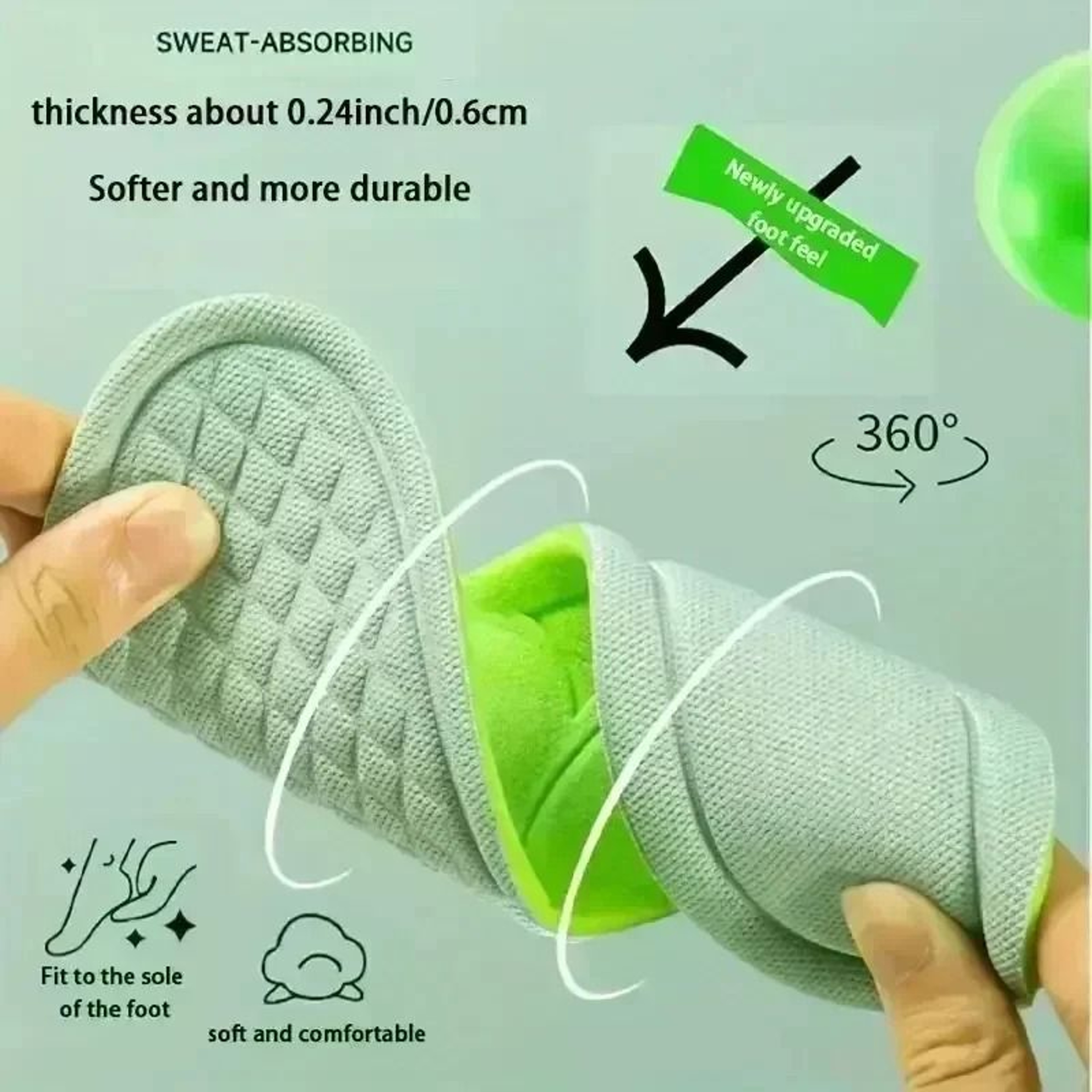 Memory Foam Orthopedic Insoles Deodorizing Shoe Inserts For Sports And Everyday Comfort 3