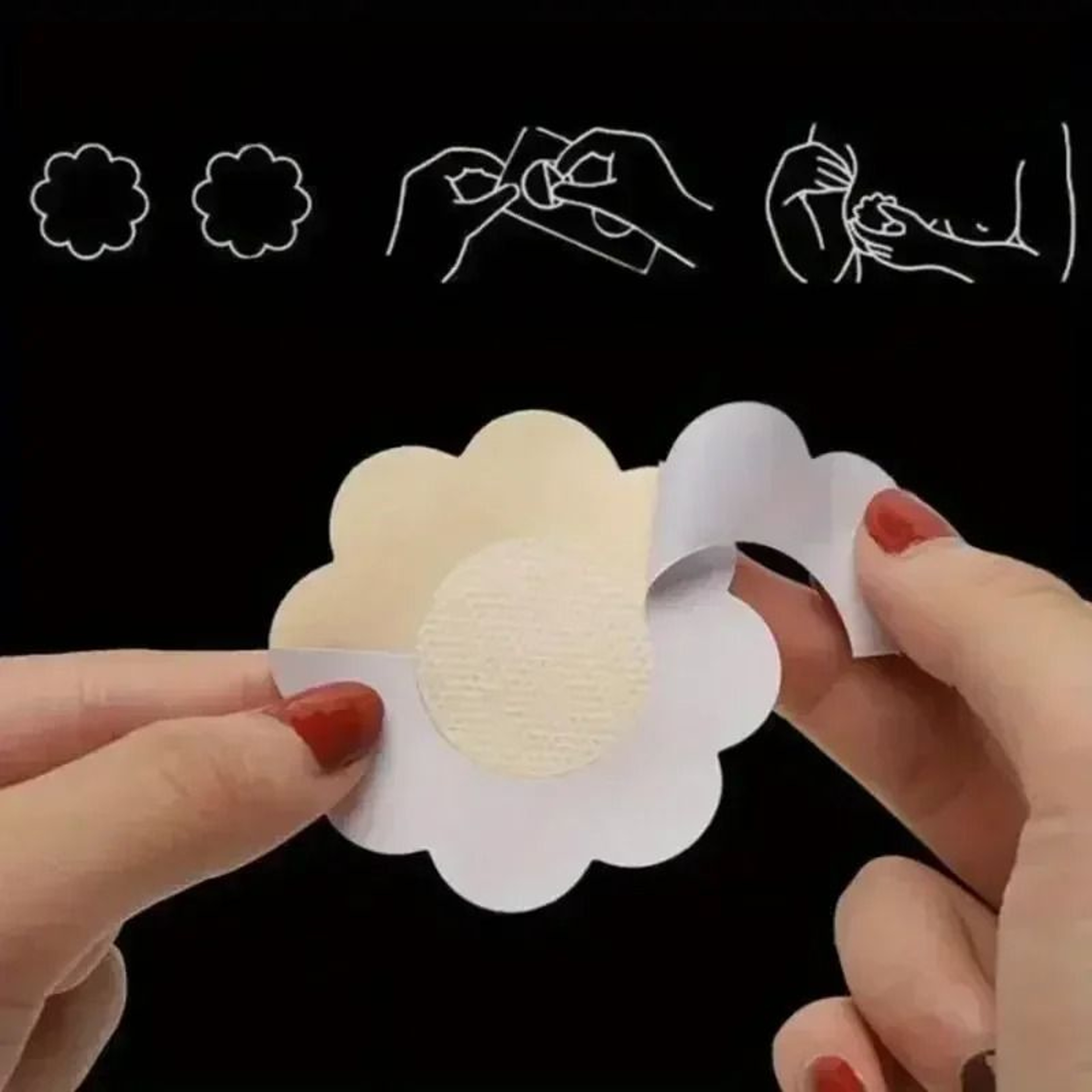 Disposable Nipple Cover Stickers SelfAdhesive Invisible Pasties For Strapless And Backless Outfits 4