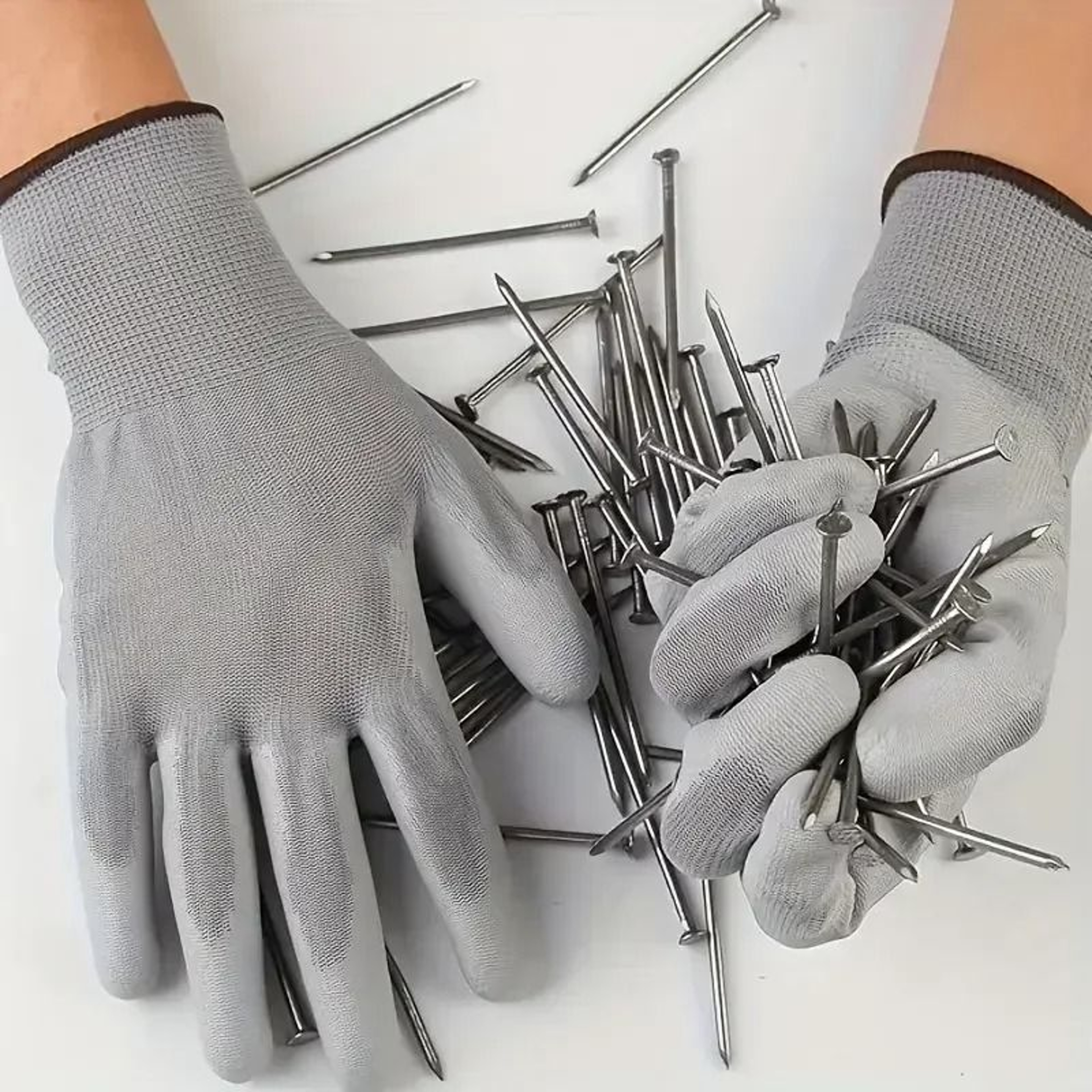 AntiStatic ESD Work Gloves PU Coated Finger Protection Gloves For Electronics Repair And Precision  4