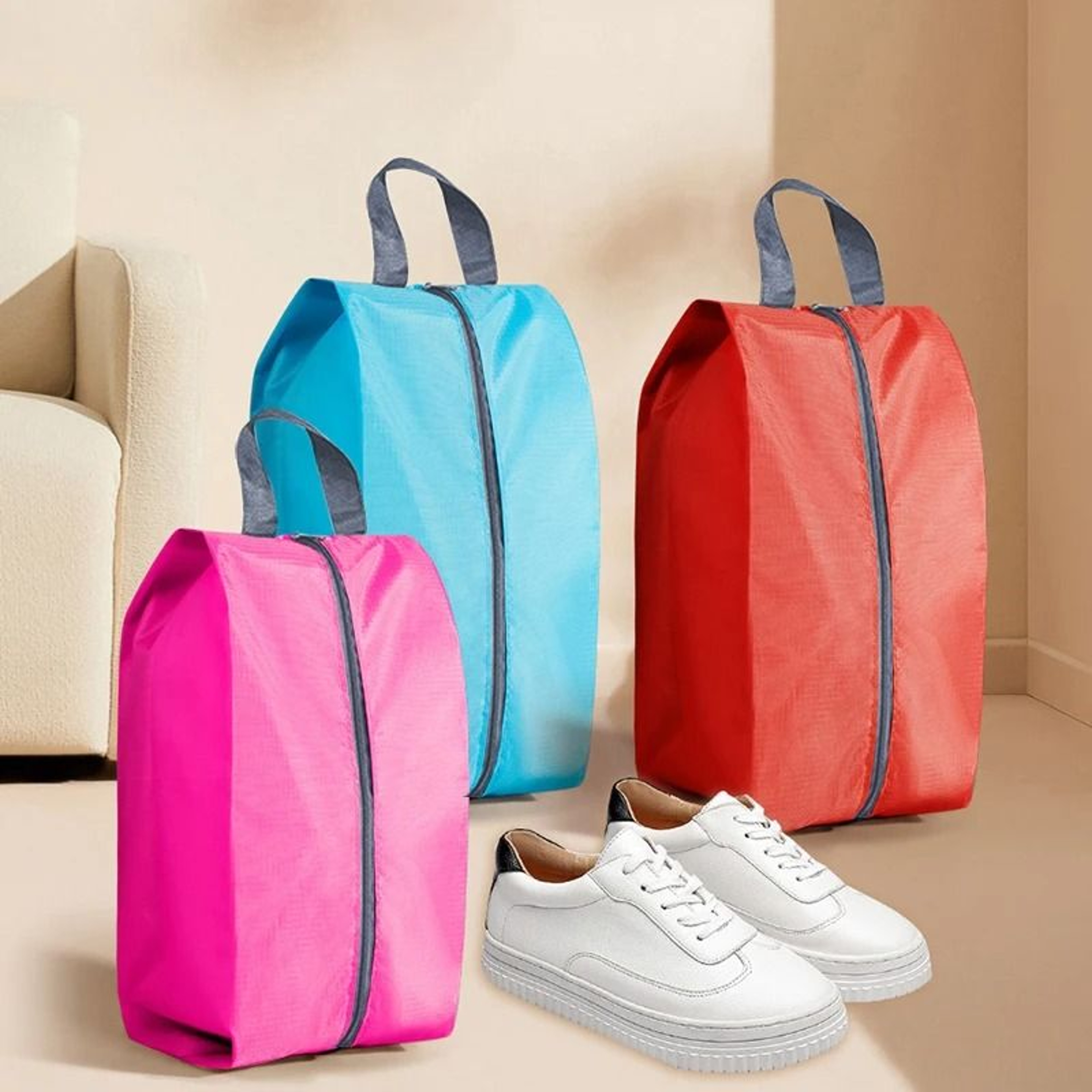 Waterproof Travel Shoe Storage Bag With Zipper And Dustproof Organizer Pouch 1