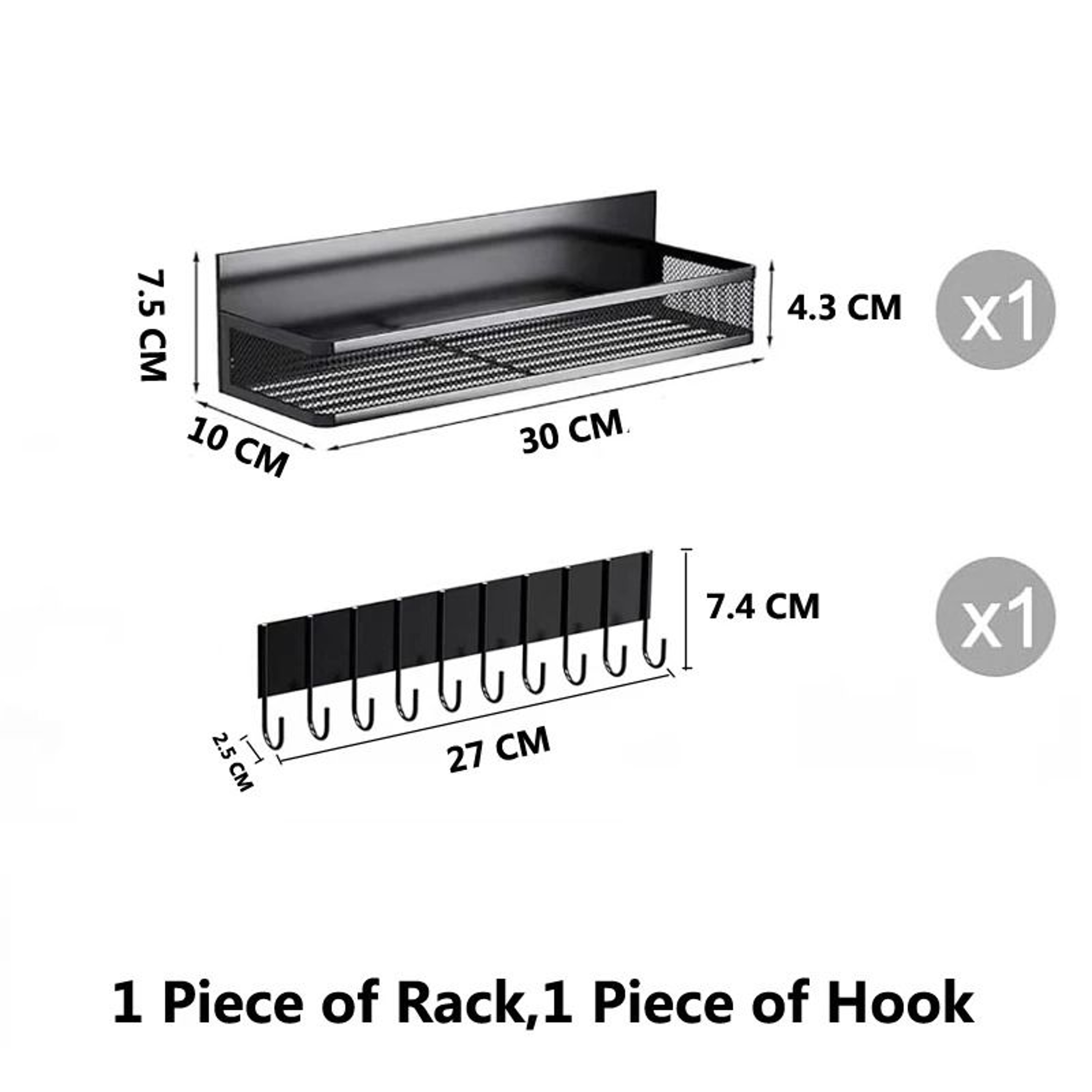 Magnetic Spice Storage Rack For Refrigerator And Oven Side Organizer Shelf 5