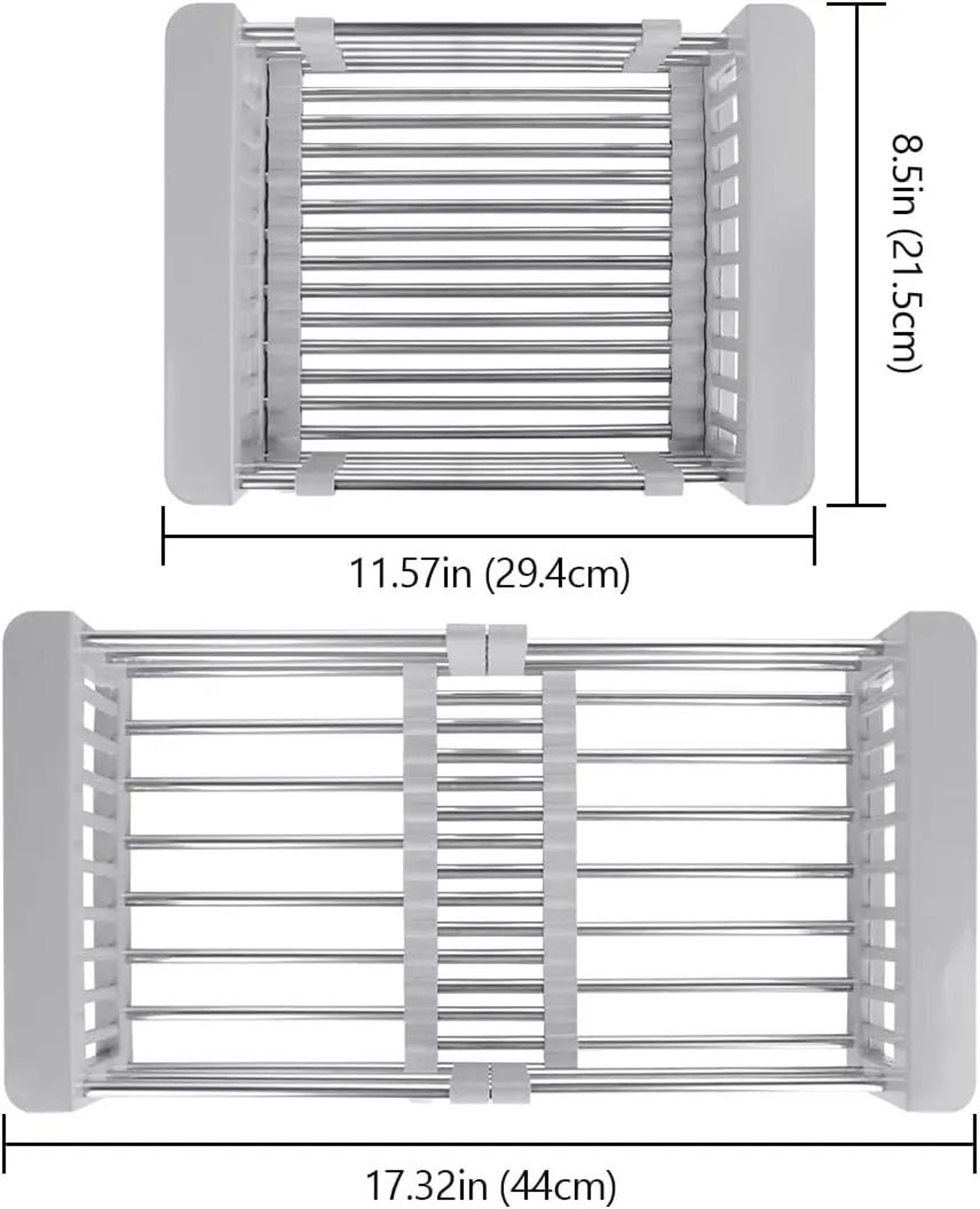 Expandable Dish Drying Rack With Adjustable Arms For Sink And Countertop Use 1