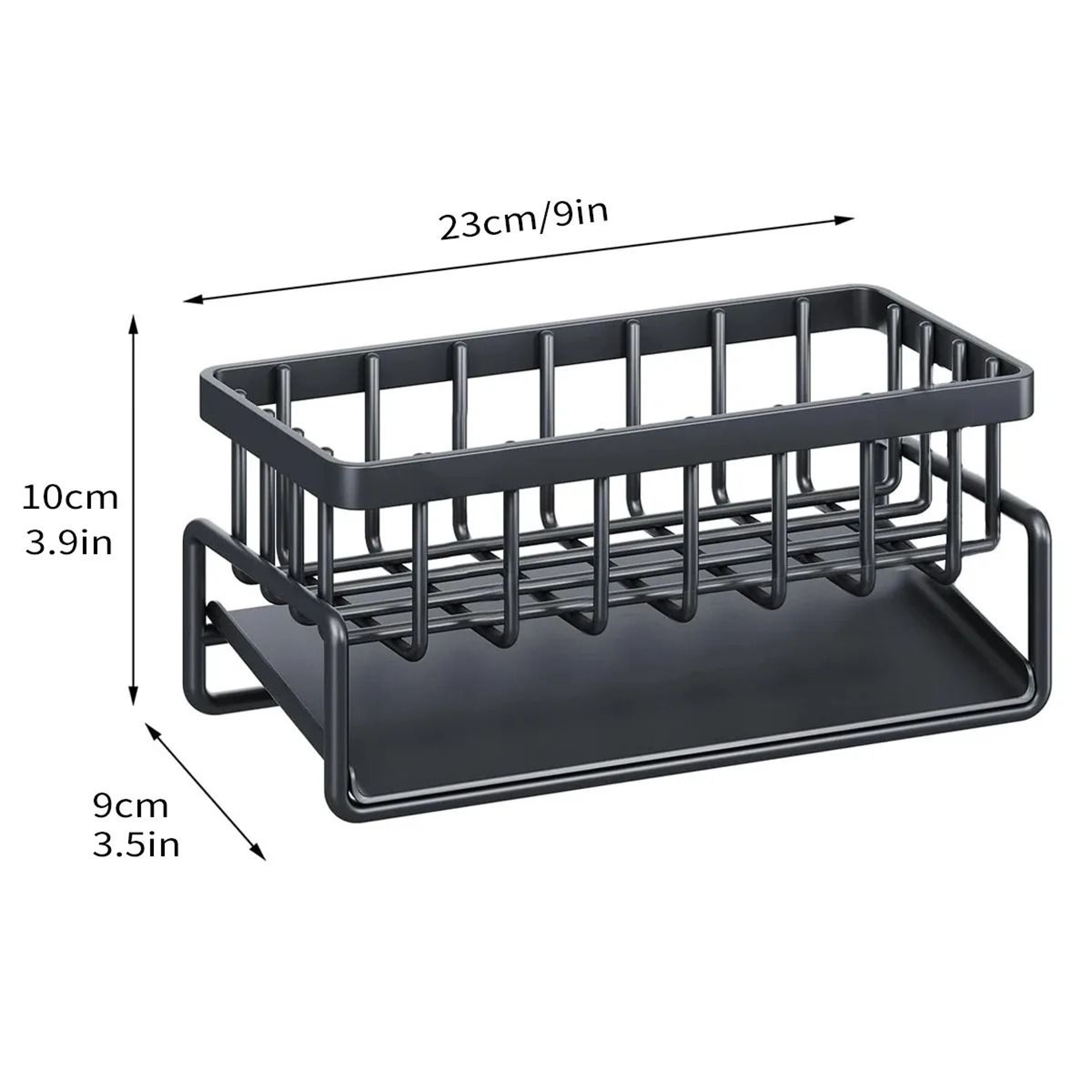 Kitchen Sink Faucet Organizer Rack With Sponge Holder Soap Drainer And Towel Bar 7