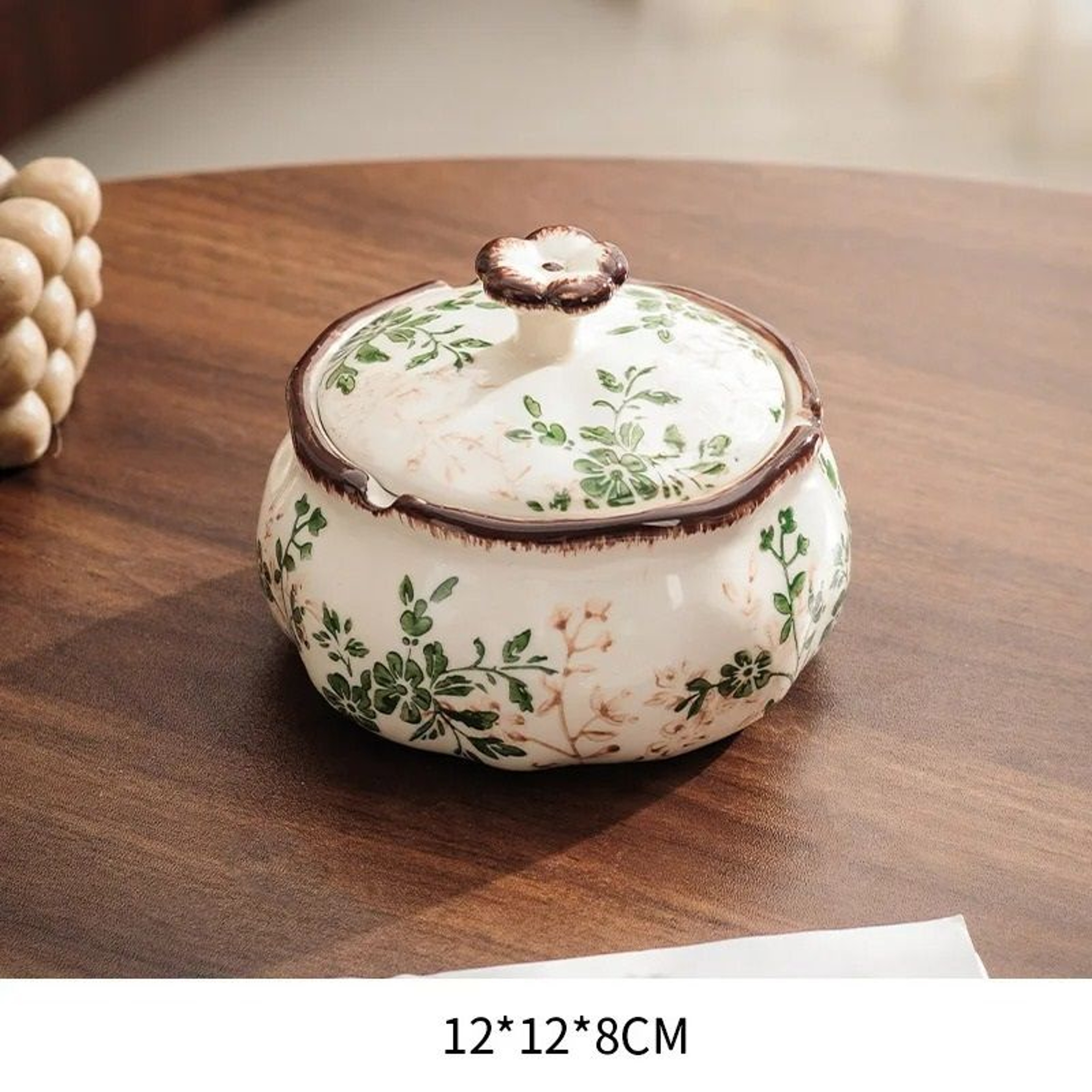 Vintage Floral Ceramic Tissue Box Decorative Napkin Holder For Living Room And Home Decor 7