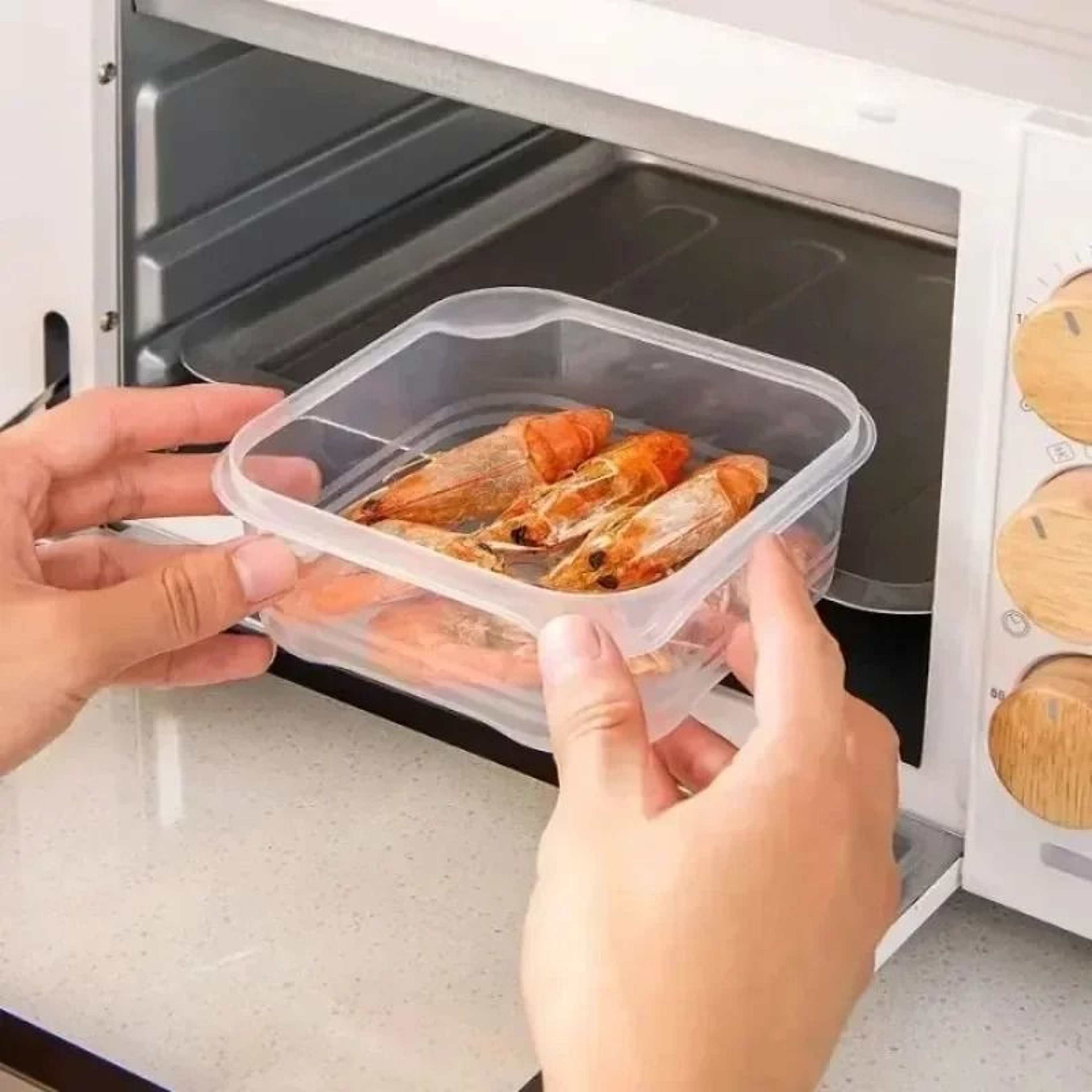 Compartmentalized Freezer Storage Container Frozen Meat Portion Box With Lid For Meal Prep And Food 2