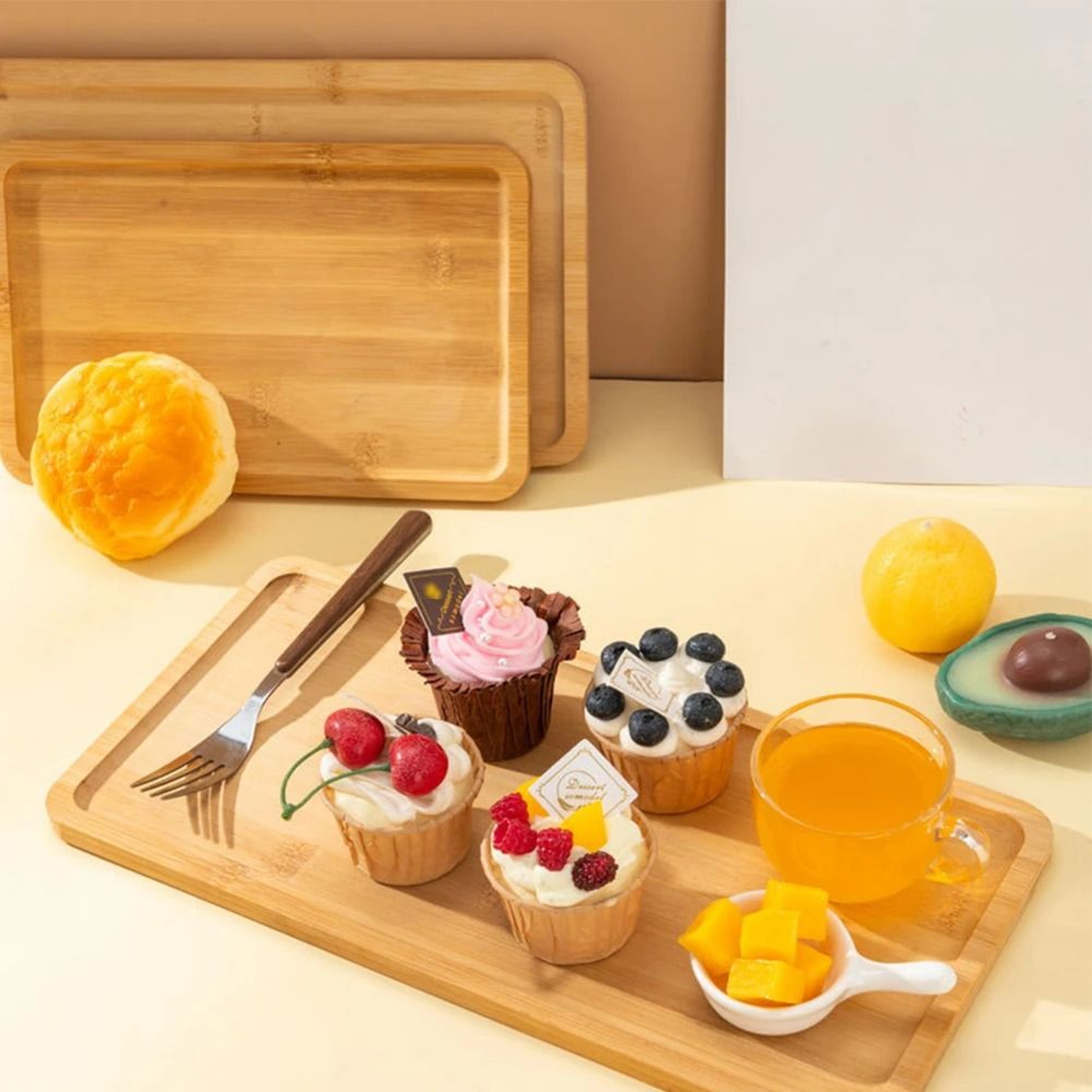 Wood Serving Tray For Kitchen Dining  Entertaining 0
