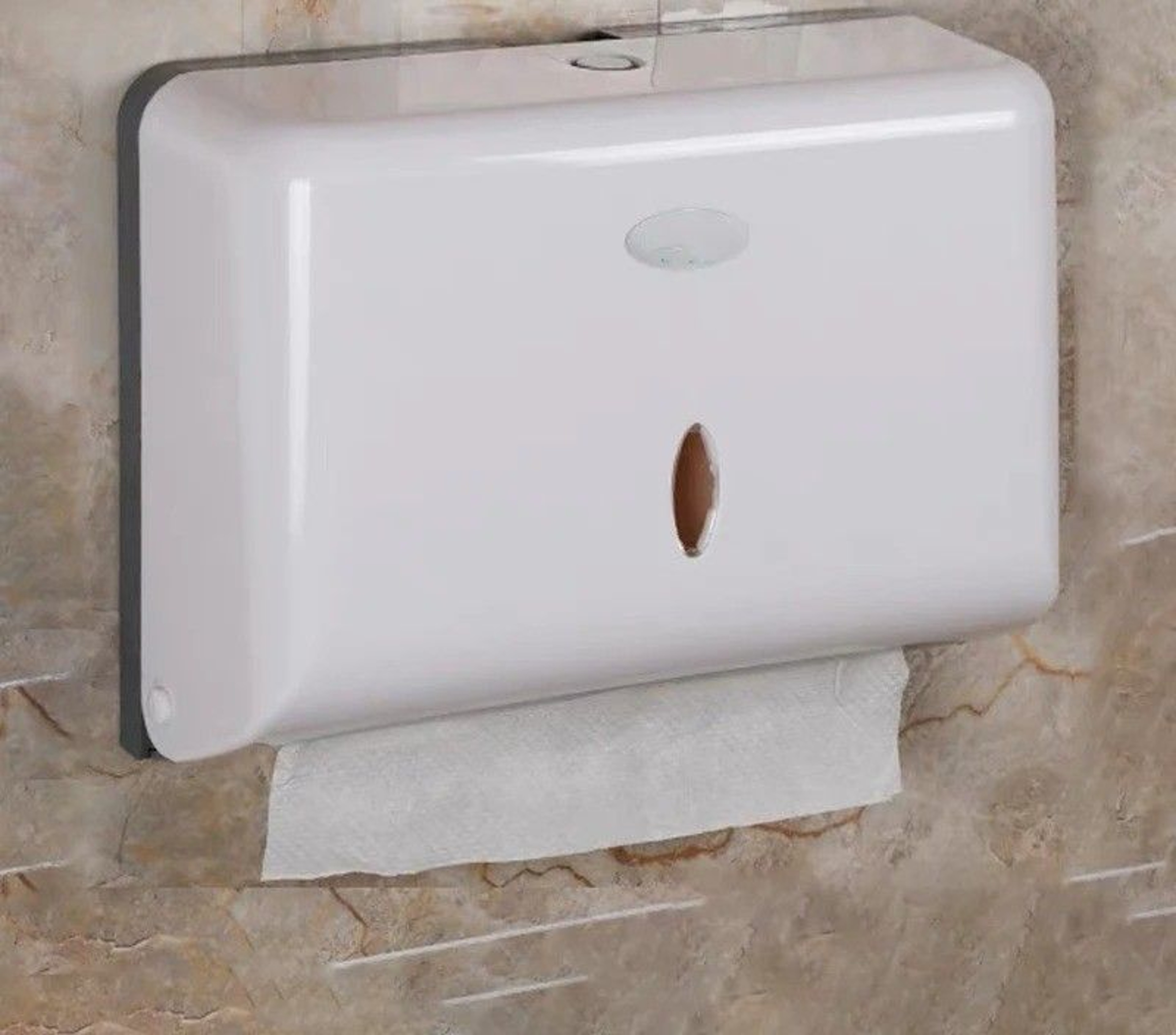 Wall Mounted Paper Towel Dispenser Punch Free Commercial Tissue Holder 0
