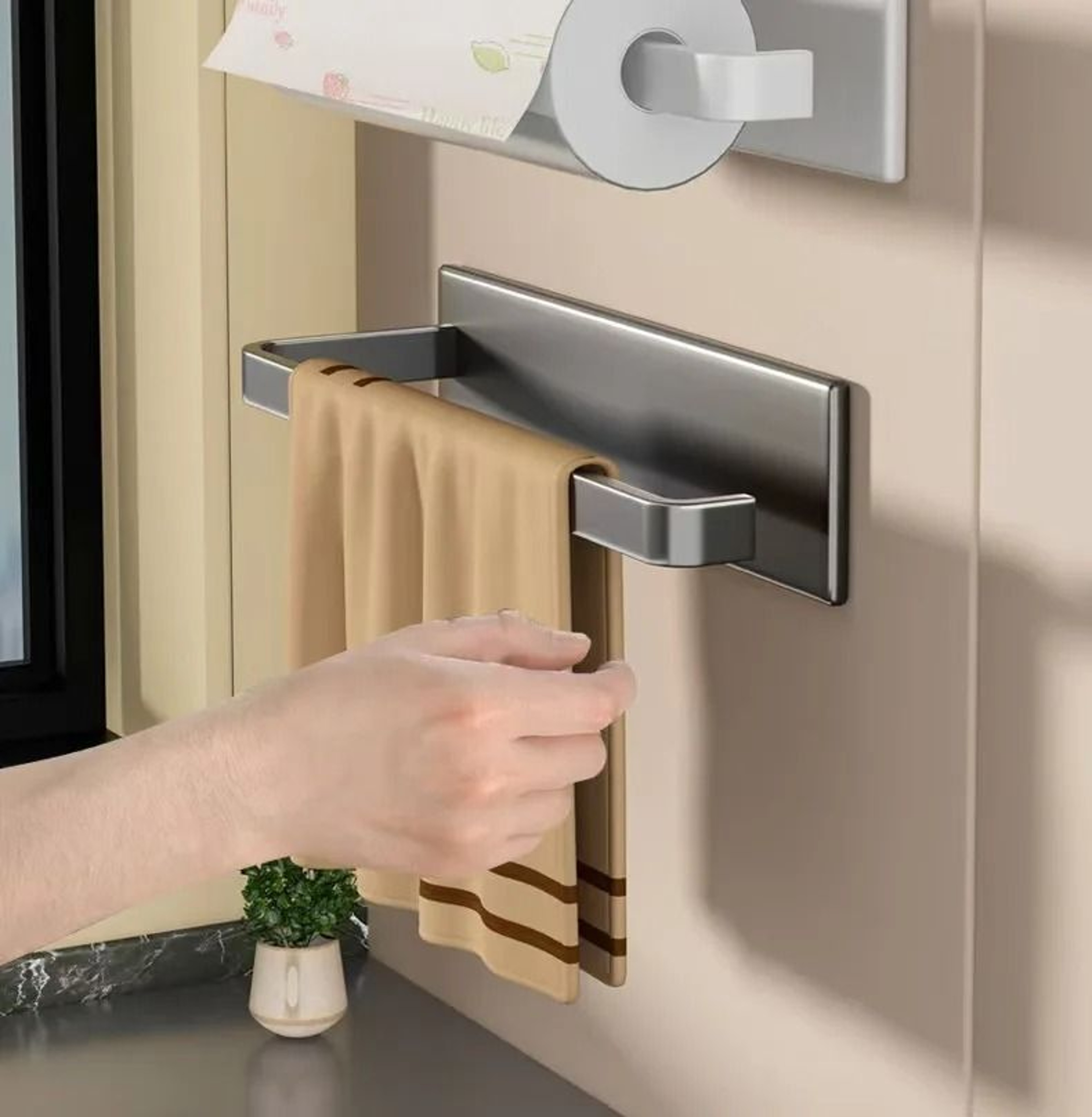 Keep Paper Towels Within Easy Reach While Maximizing Kitchen Space With This Magnetic Paper Towel H 3