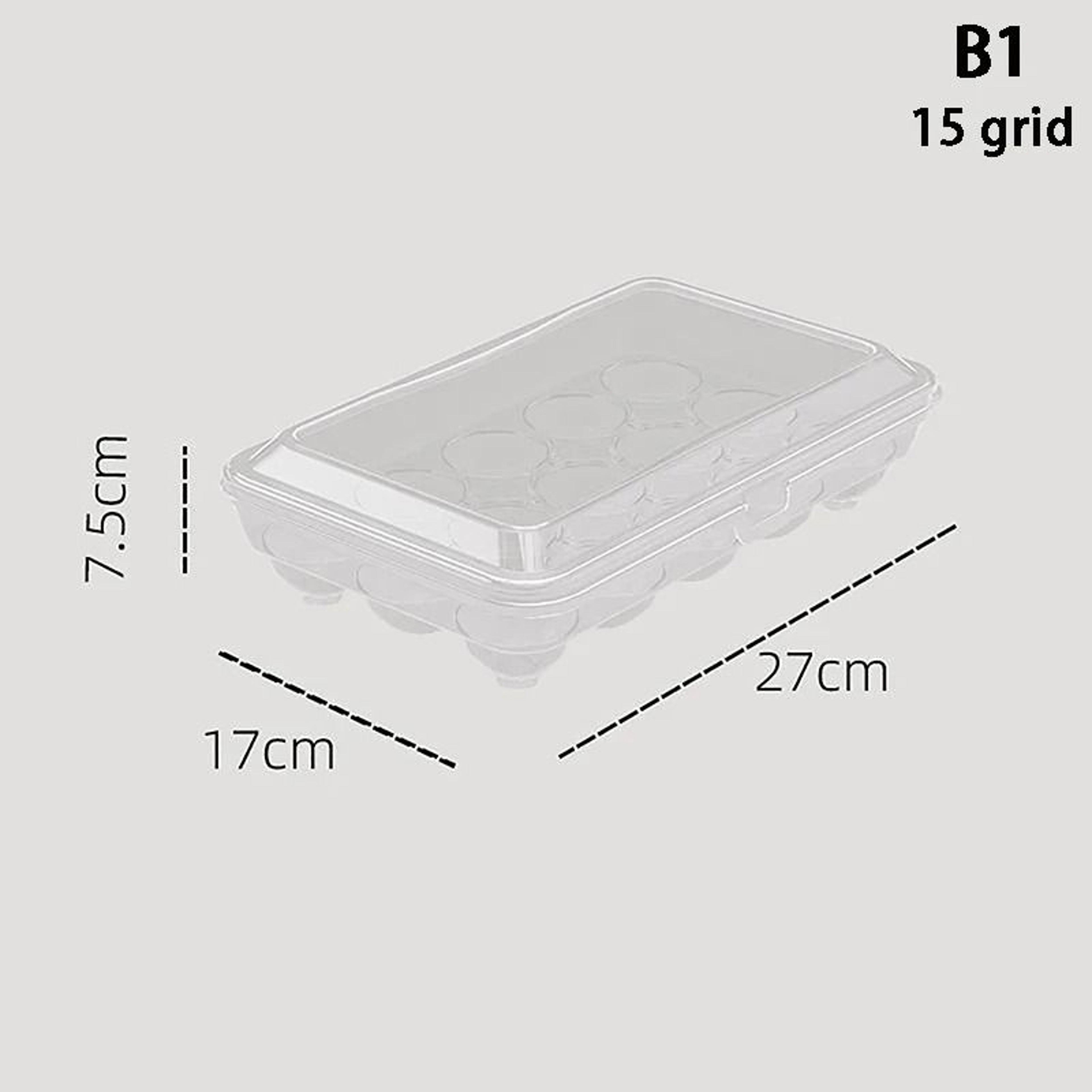 Transparent Egg Storage Container Refrigerator Egg Organizer Box With Lid 9