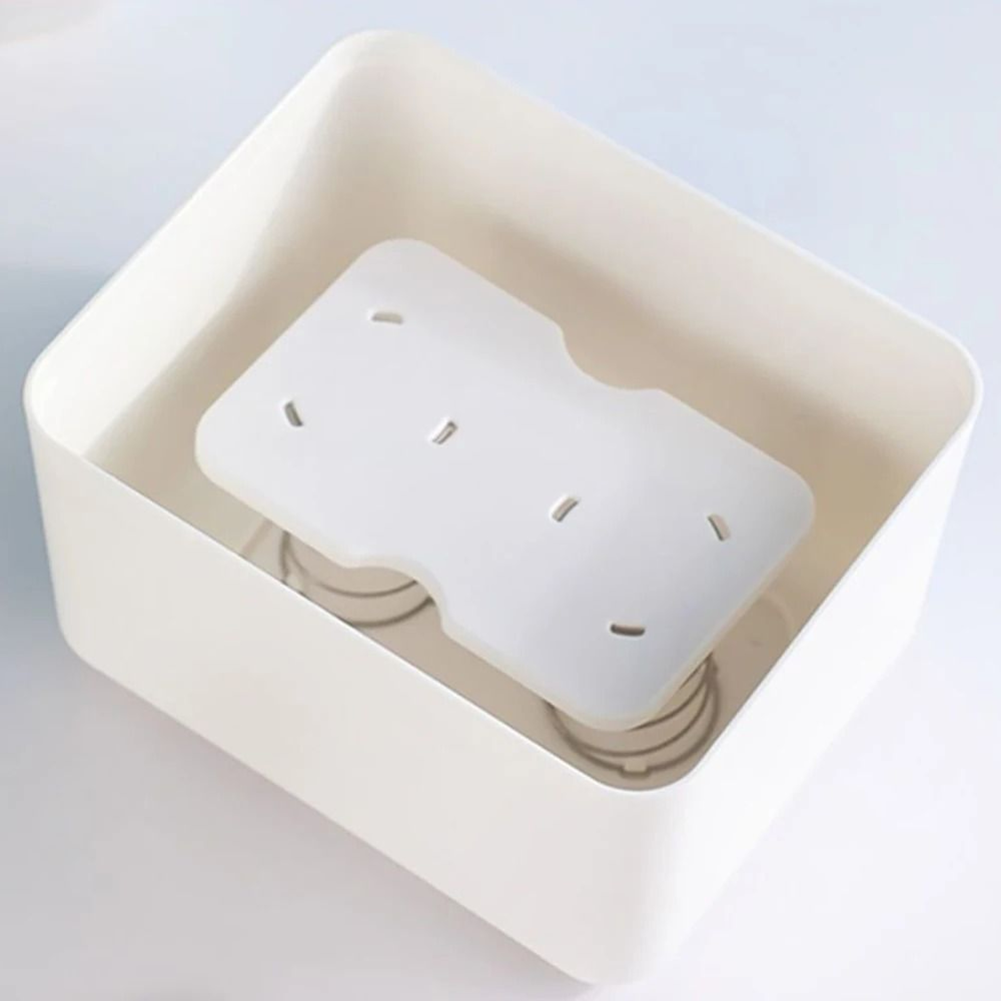 Spring Loaded Tissue Box Holder With Automatic Lift Tissue Dispenser For Home Office  Bathroom 3