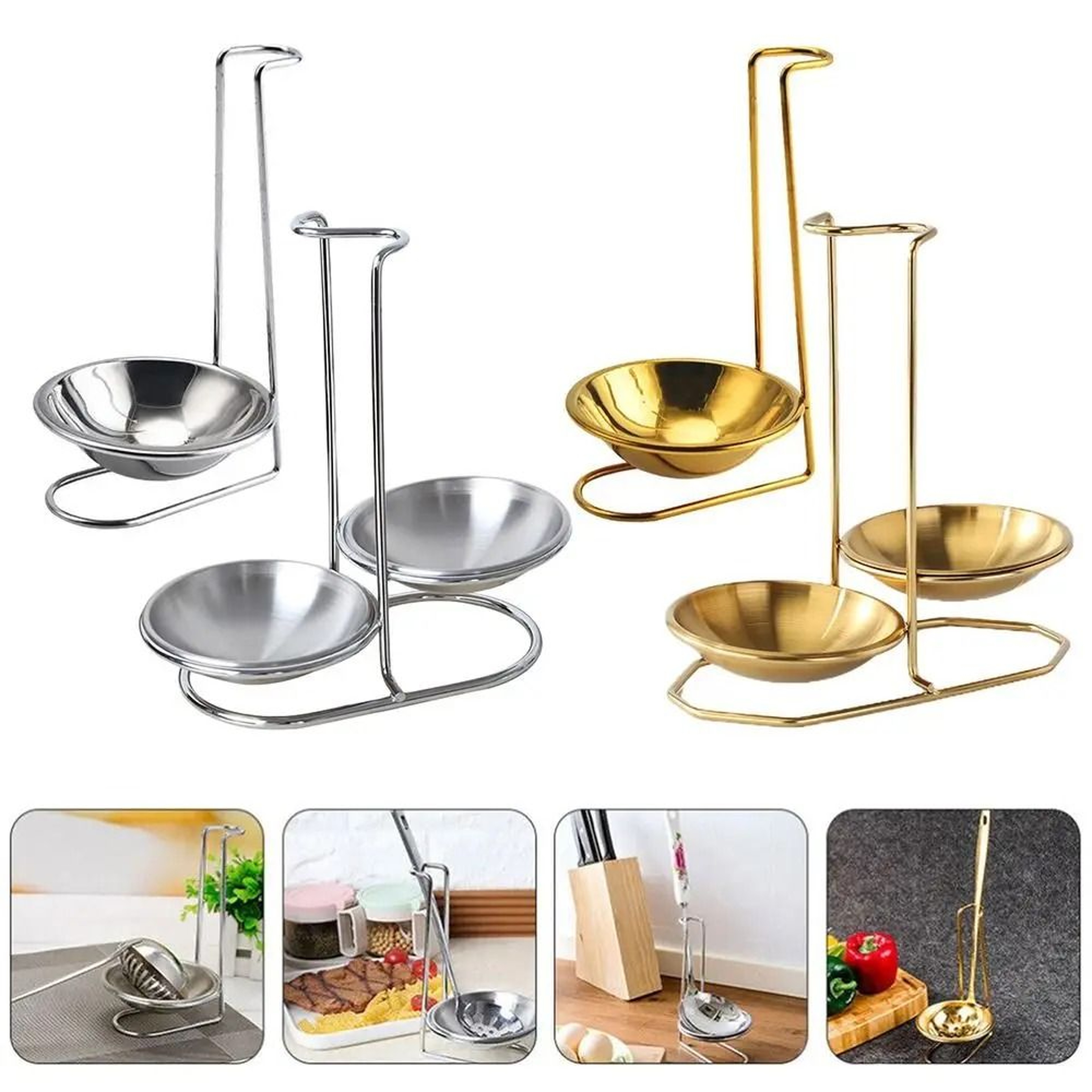 Vertical Spoon Rest  Utensil Holder For Ladles Cooking Spoons  Kitchen Counter Organization 0