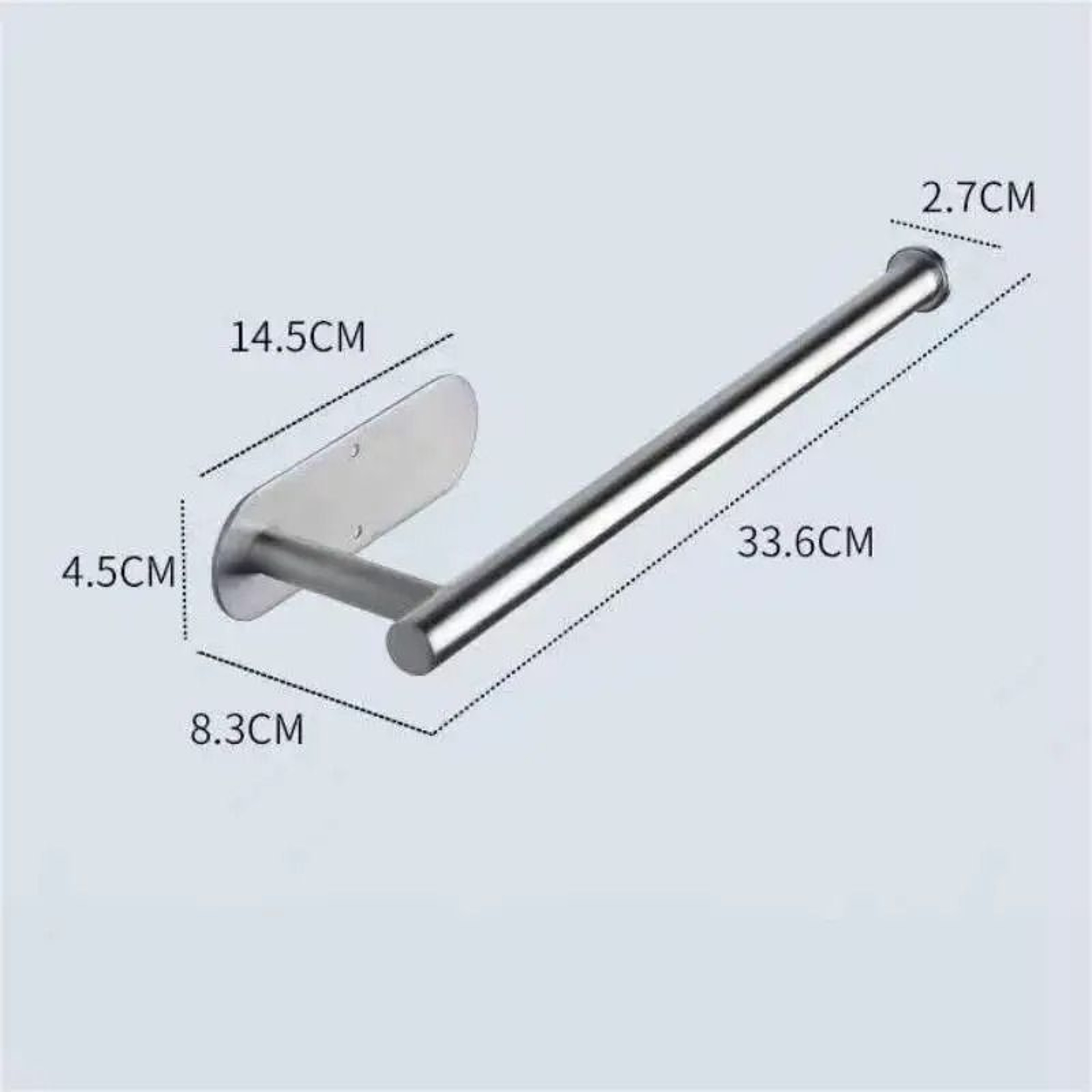 Wall Mounted Paper Towel Holder For Kitchen Rolls Cling Film  Bathroom Storage 7