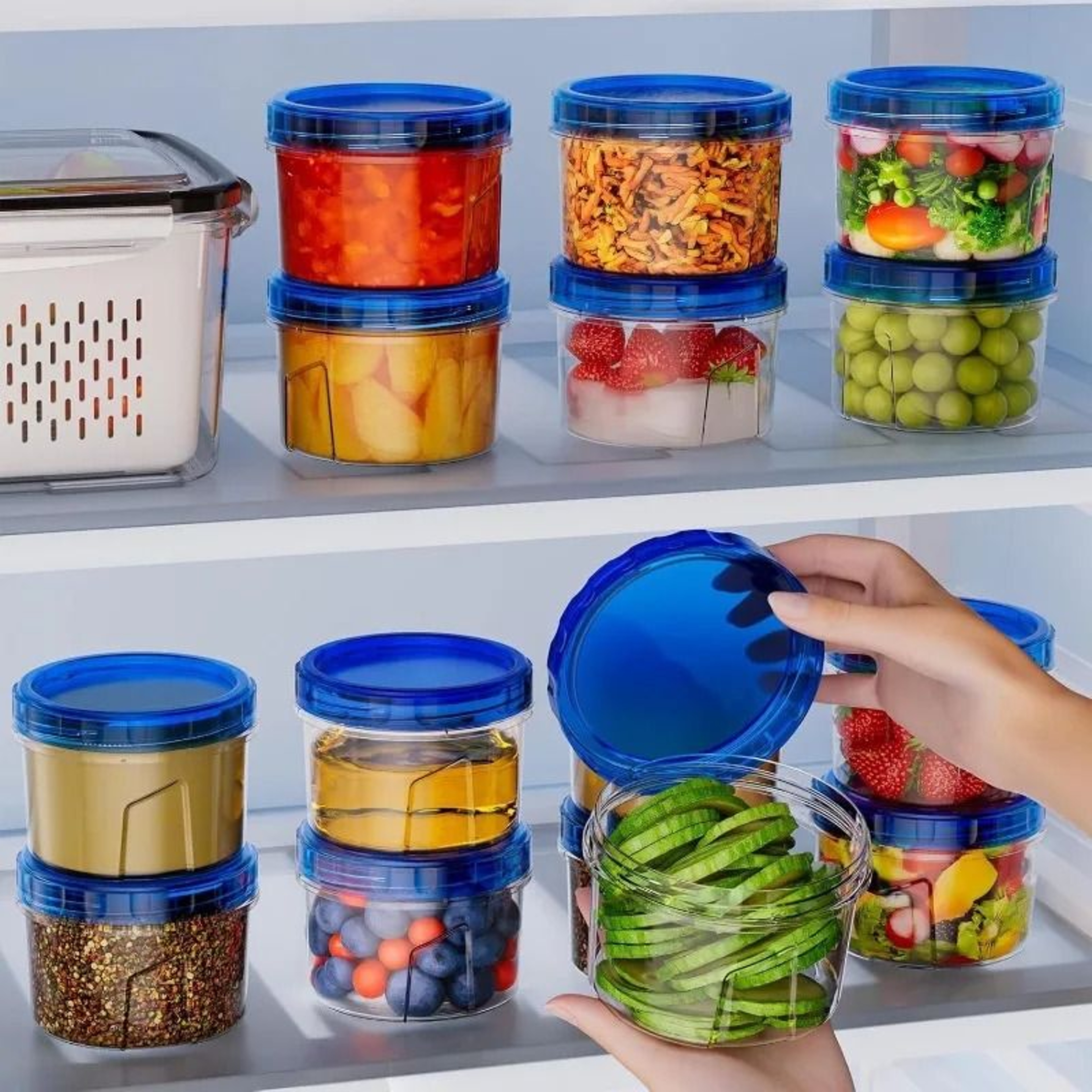Vacuum Food Storage Container With Twist Lock Lid For Refrigerator  Freezer Organization 2