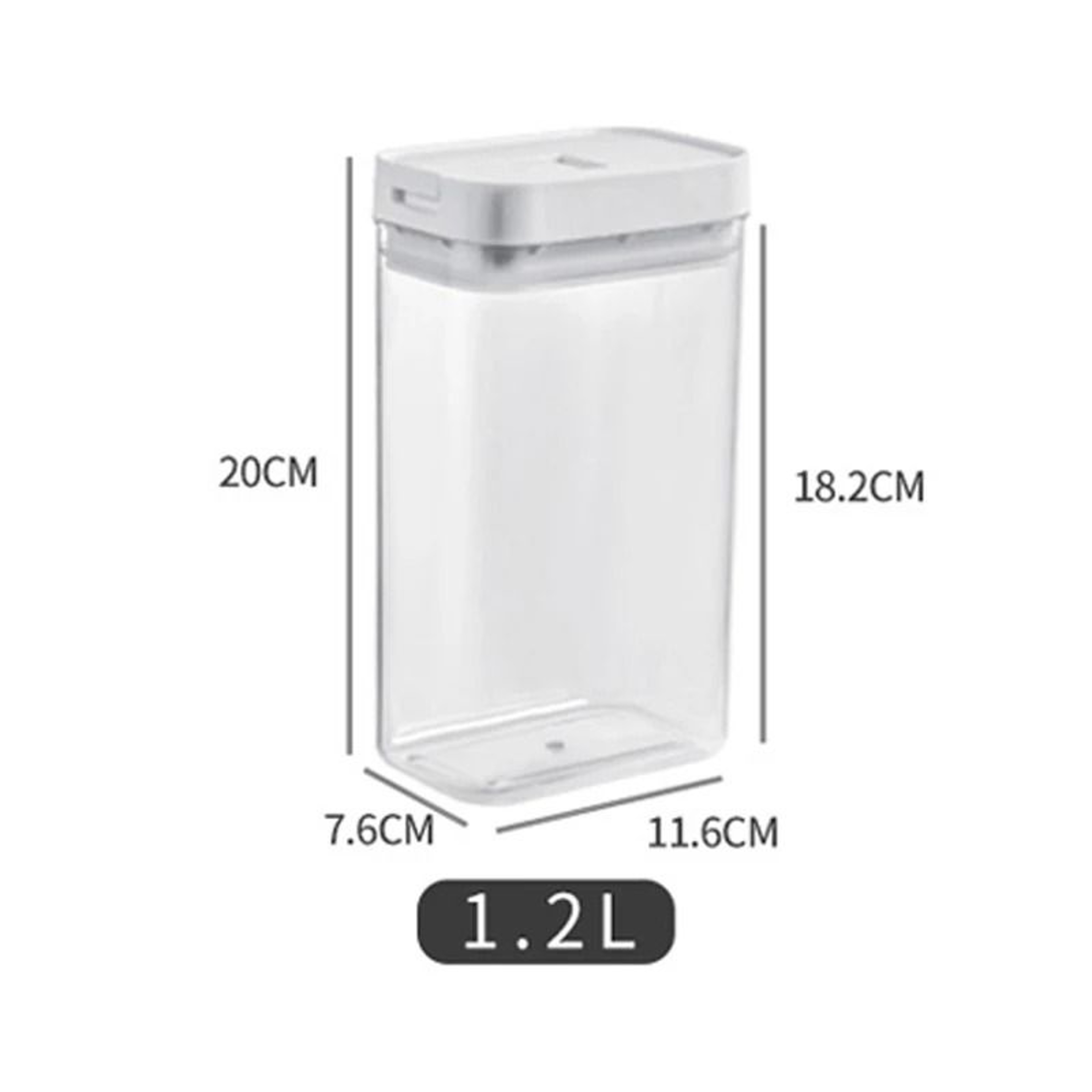 Airtight Pasta  Dry Food Storage Container With Flip Lid For Pantry Organization 8