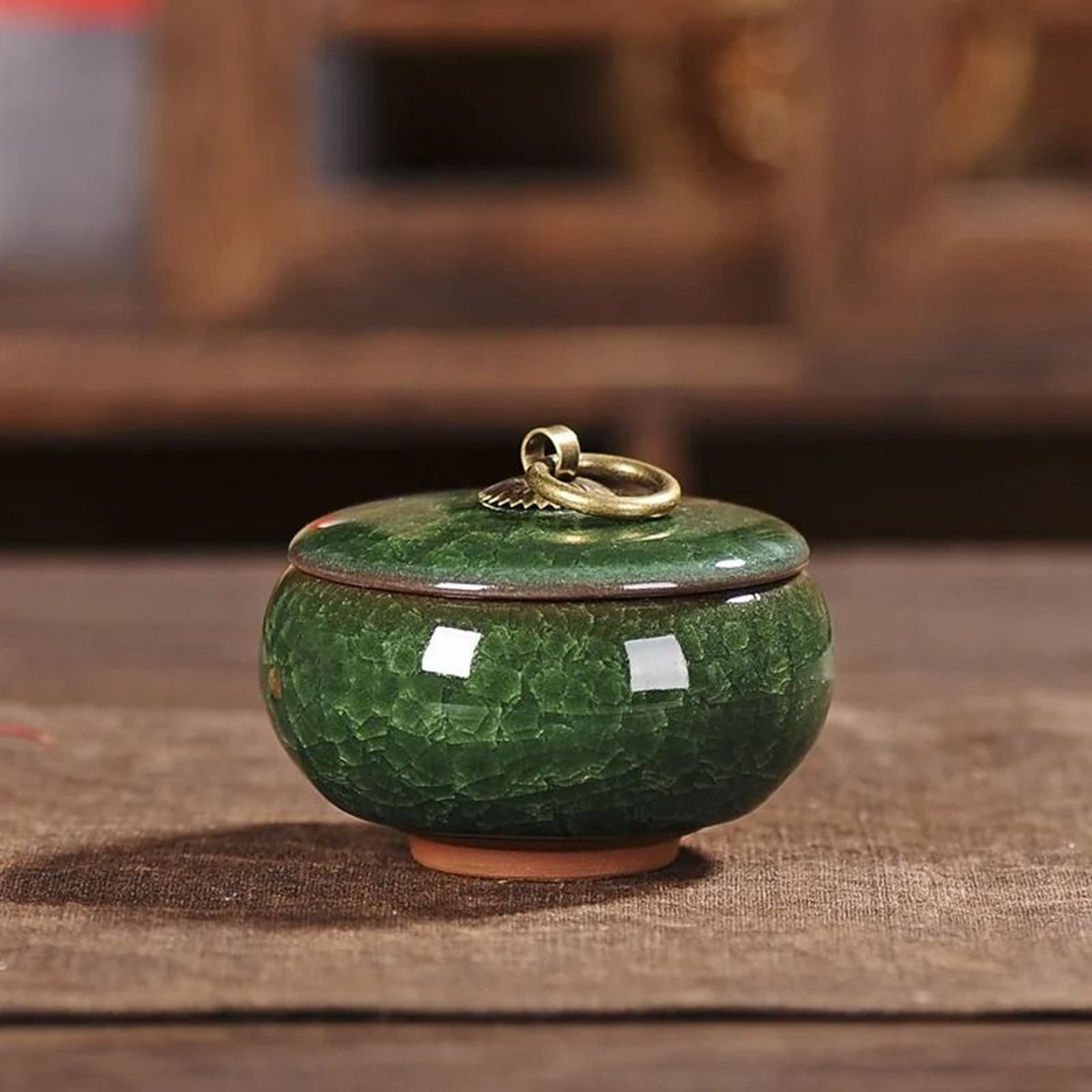 Decorative Ceramic Storage Jar With Lid For Tea Coffee Sugar  Kitchen Essentials 15