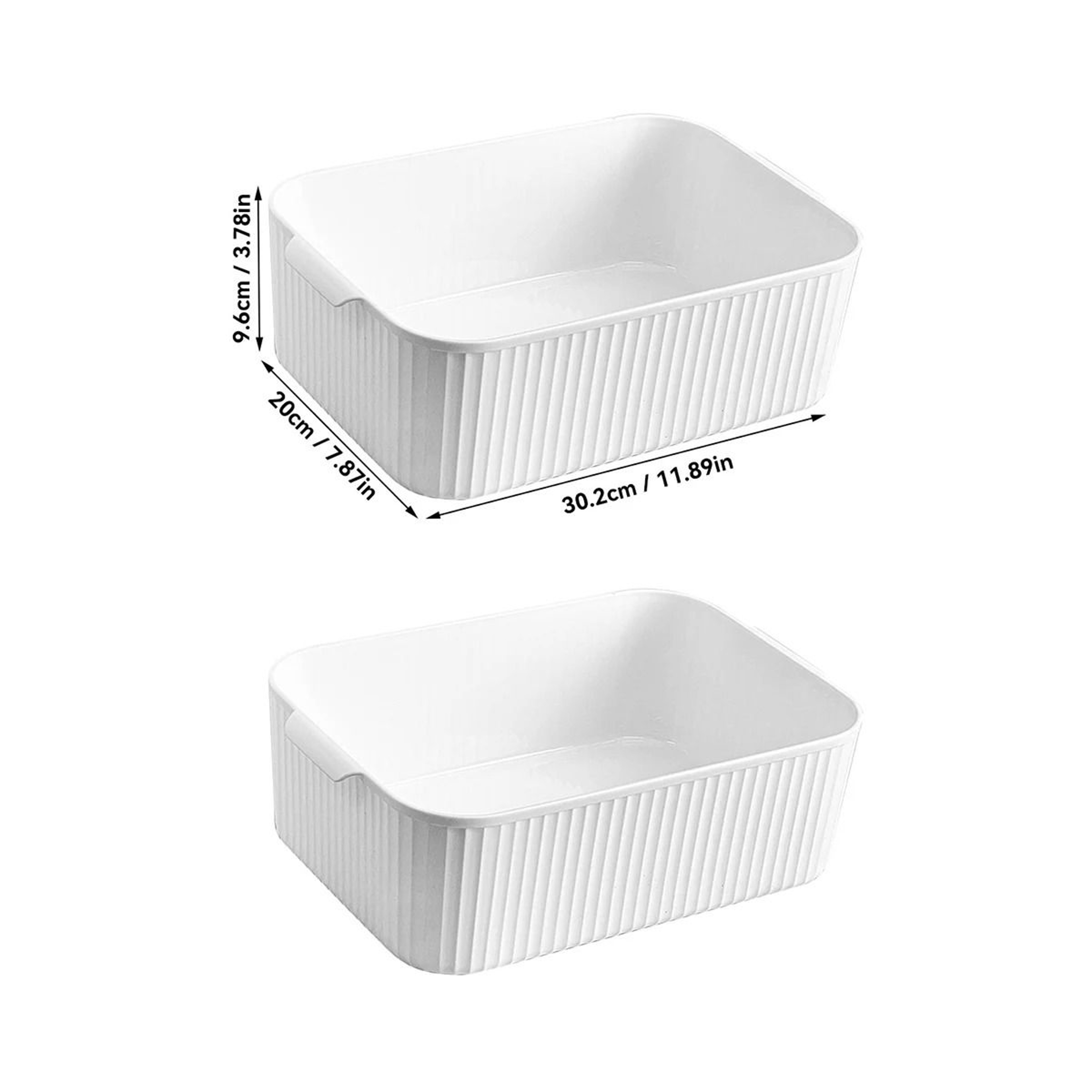 Plastic Cabinet Storage Basket Kitchen Organizer Bin For Pantry And Countertop 10