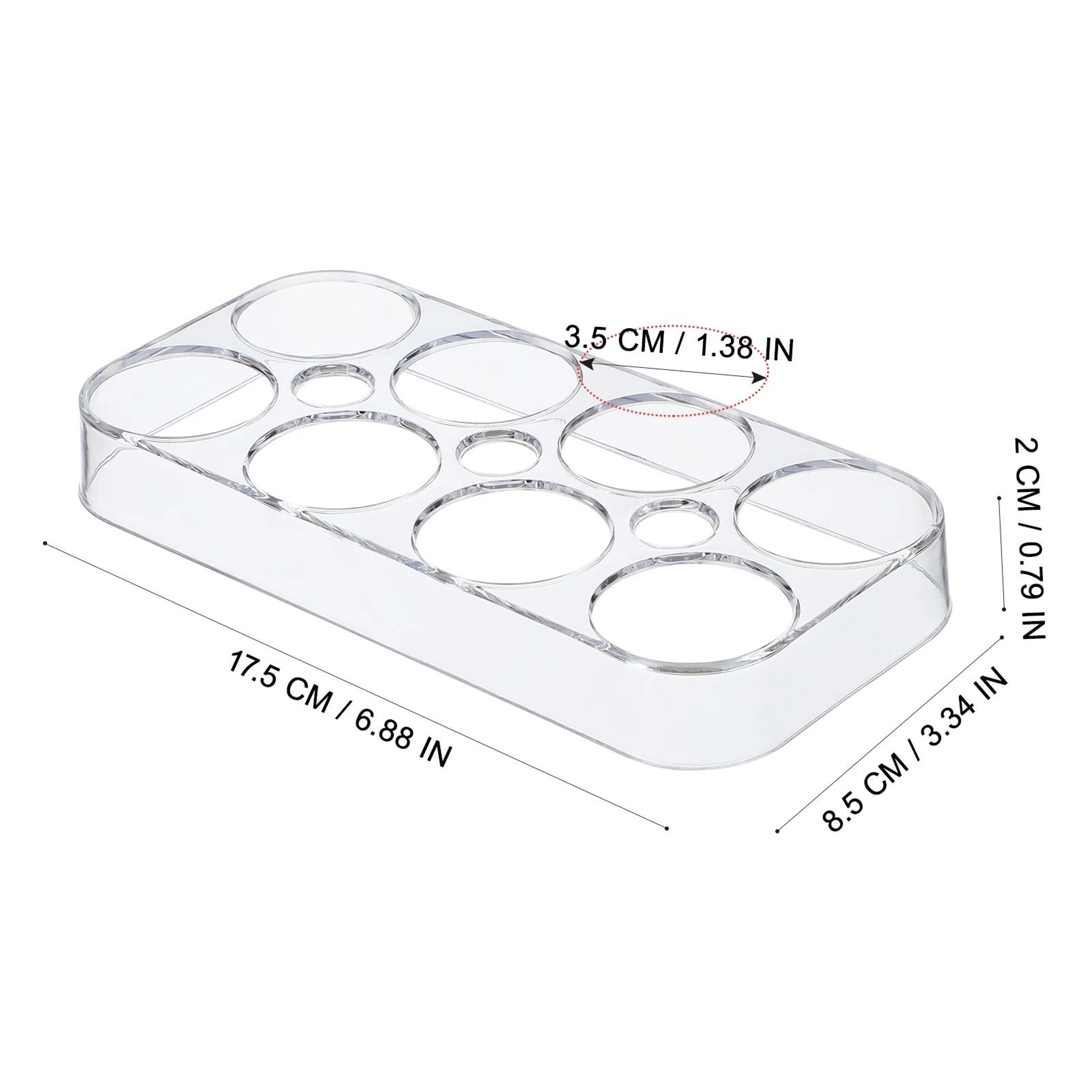 Stackable Refrigerator Egg Storage Container With 6 Or 8 Grid Organizer Tray 7