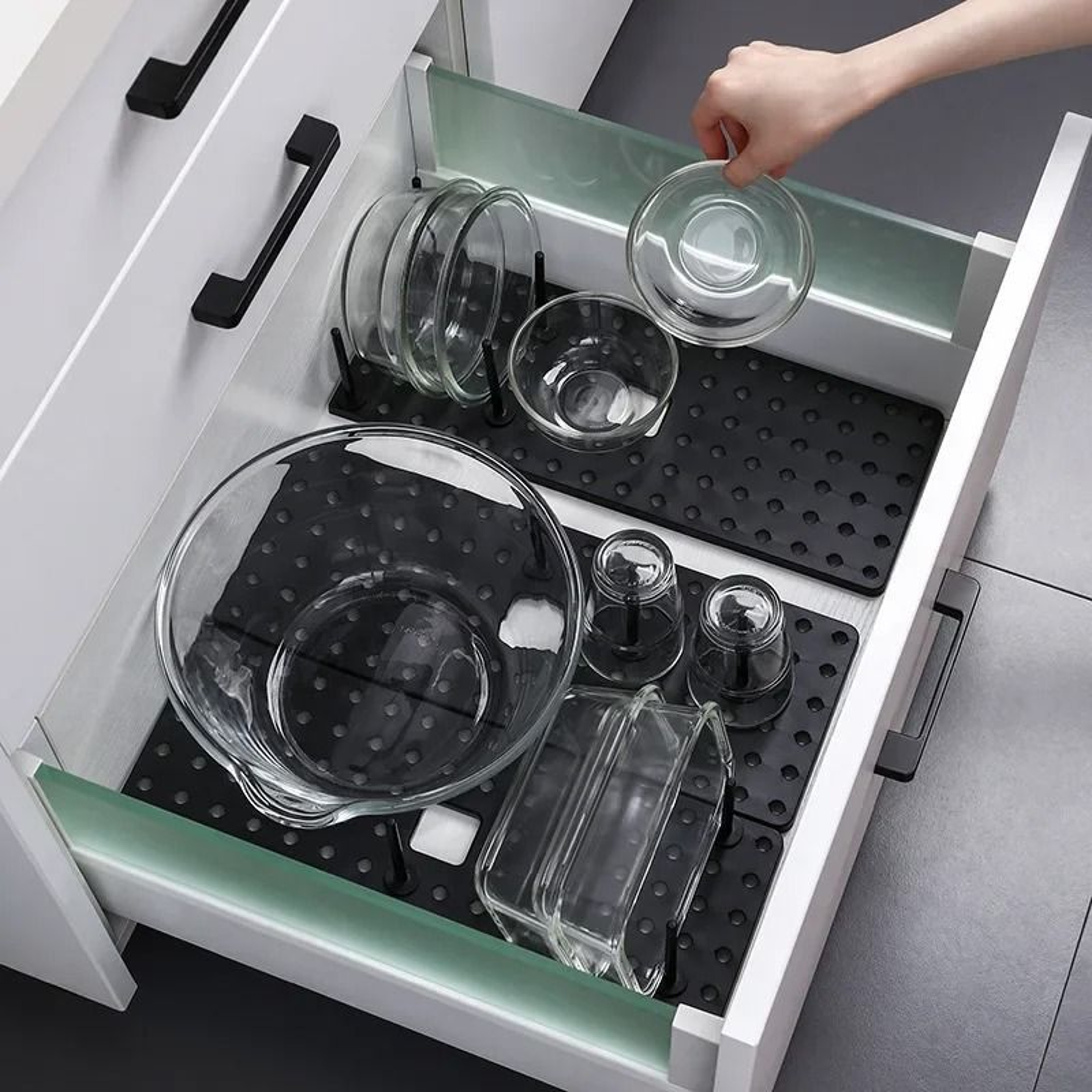 Expandable Dish And Pot Lid Organizer Adjustable Kitchen Cabinet Storage Rack 4
