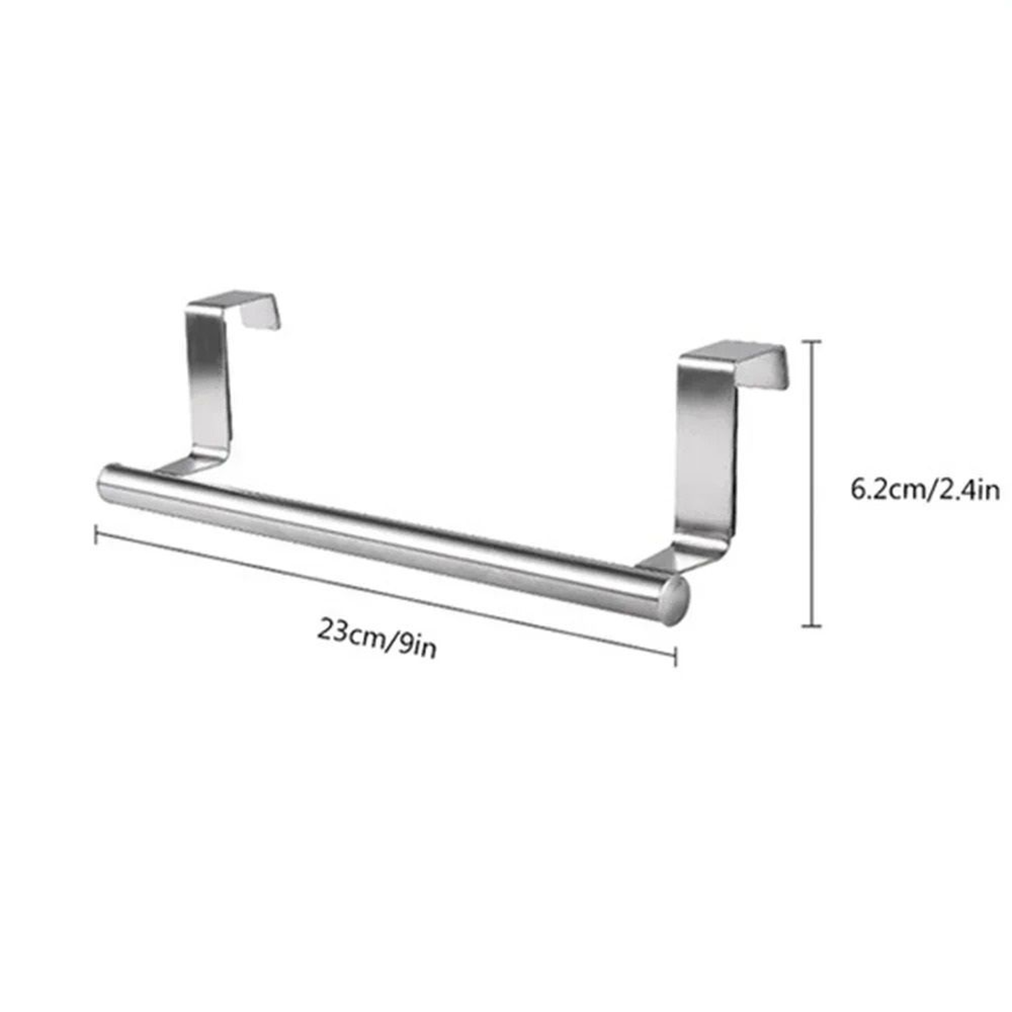 Stainless Steel Over Cabinet Towel Rack For Kitchen And Bathroom Storage 5