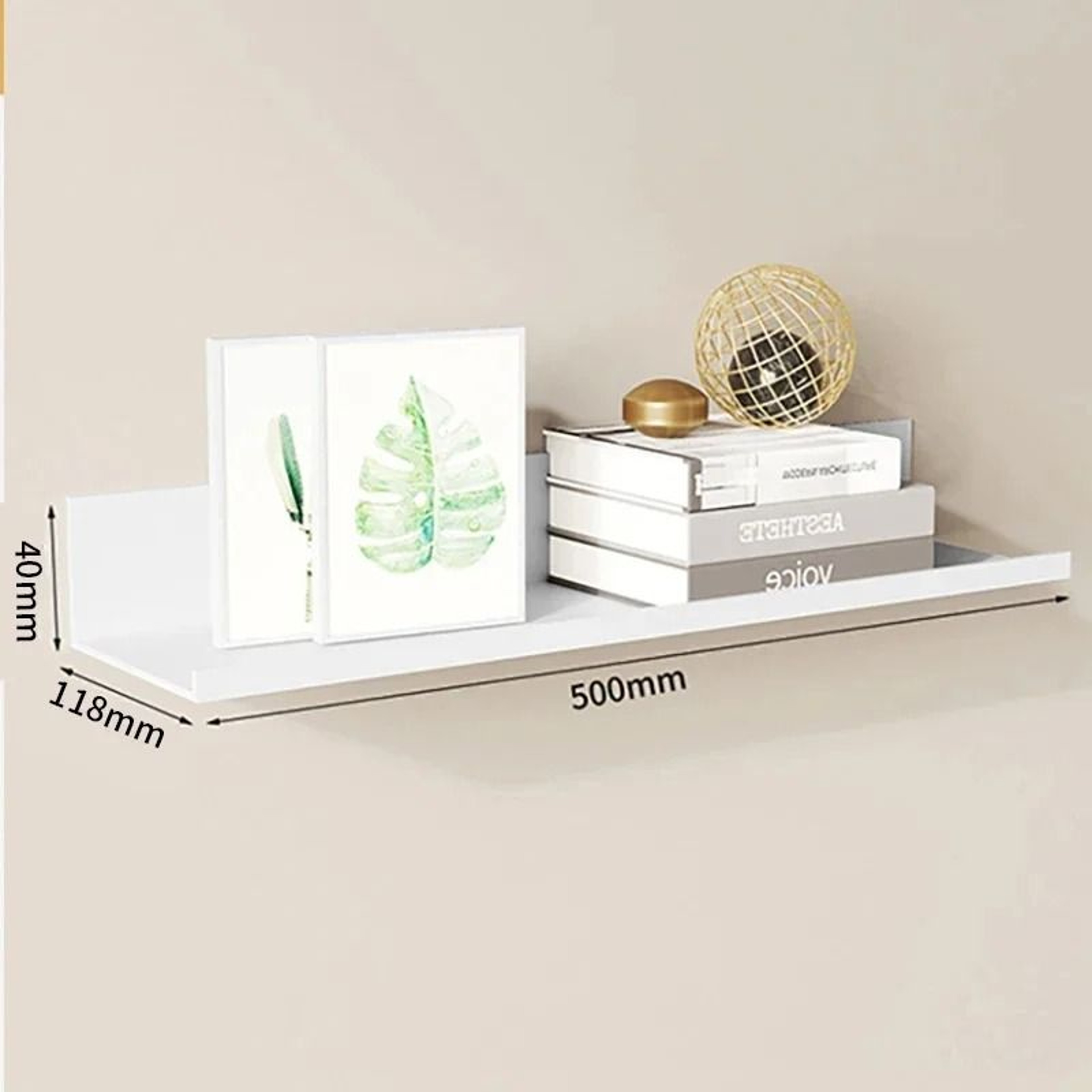 Aluminum Floating Wall Shelf No Drill Bathroom And Kitchen Storage Rack 10