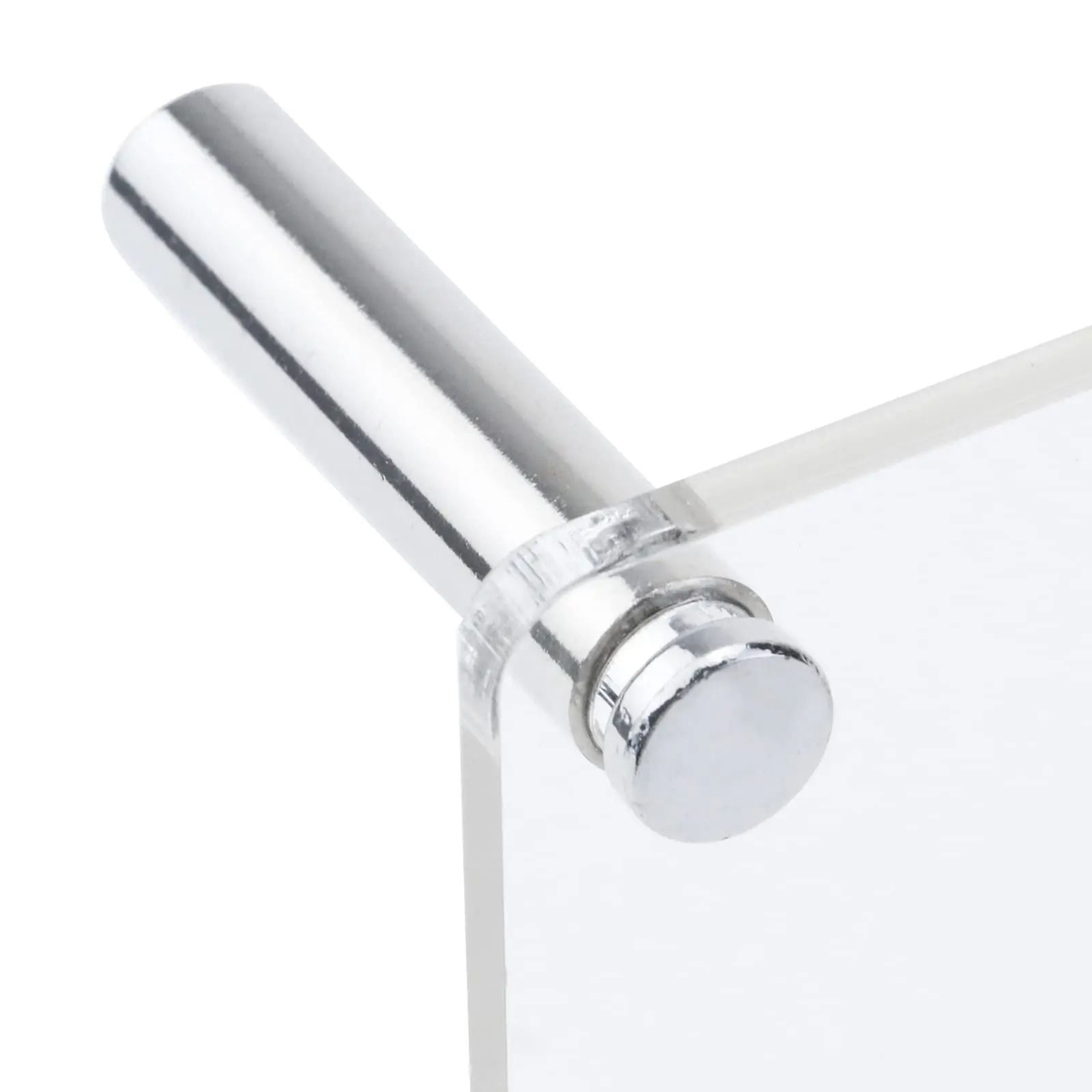 Stainless Steel Acrylic Display Stand Clear Countertop Display Riser Organizer 3