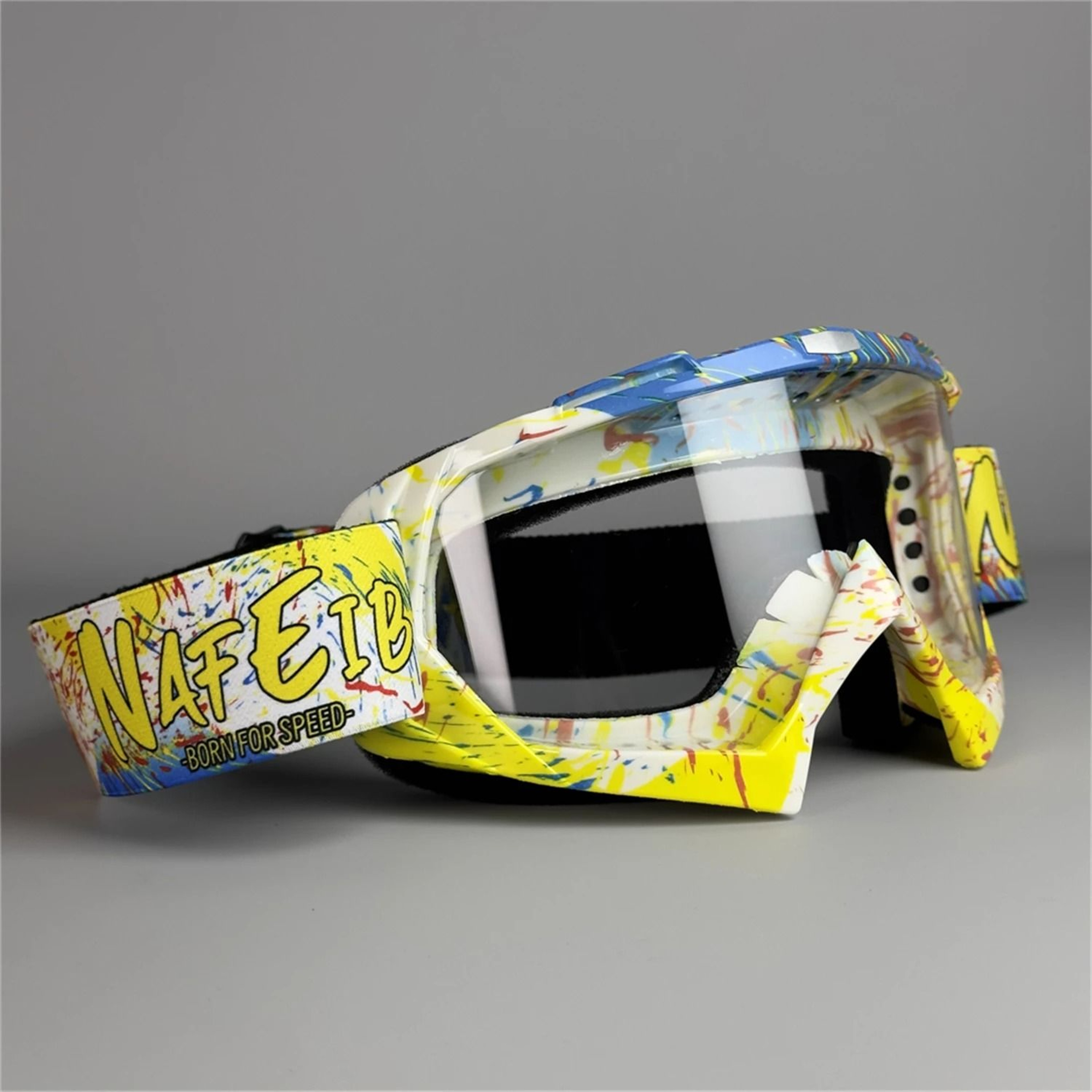 Purple Motocross Goggles UV400 Windproof Riding Glasses 15
