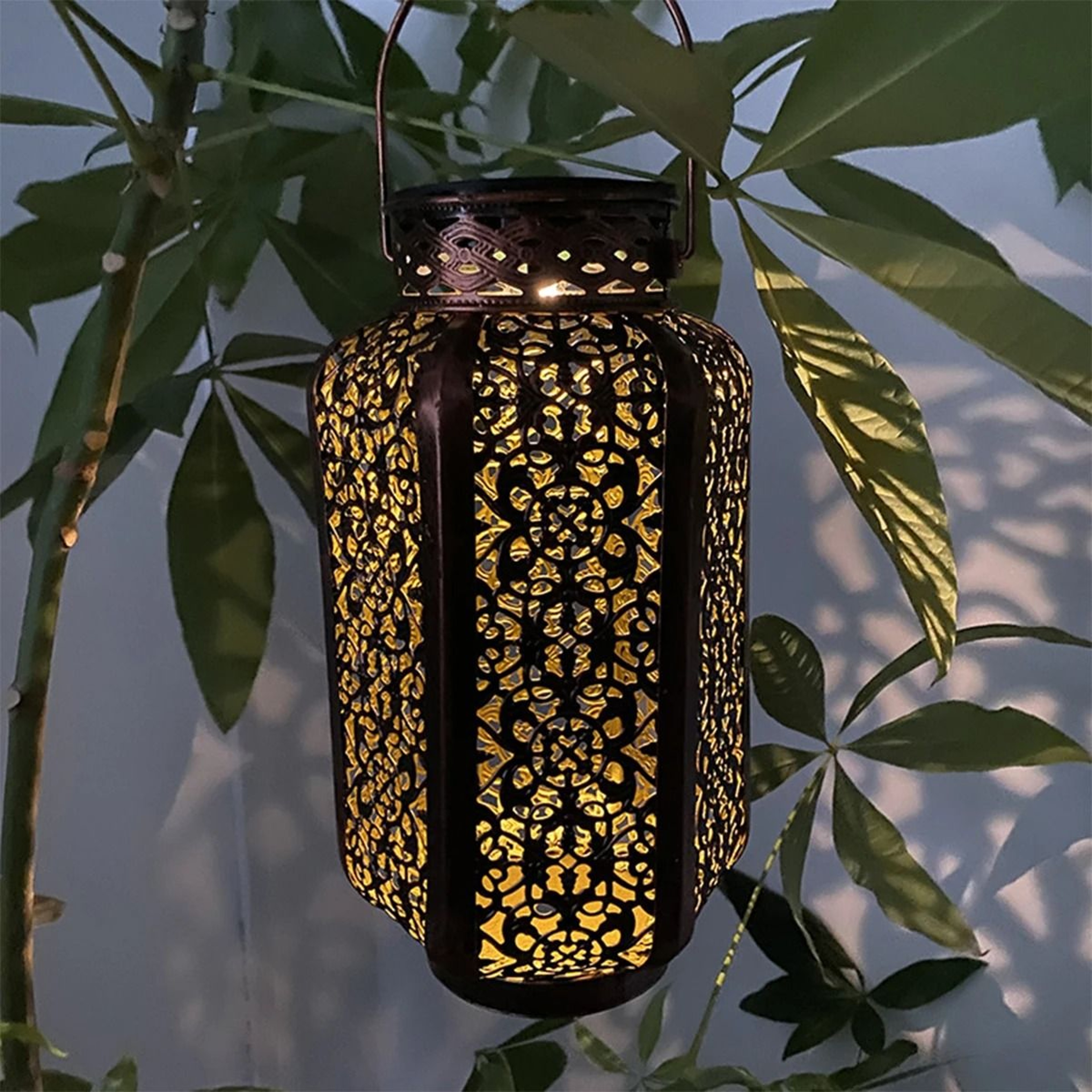 Retro Solar Hanging Lantern For Outdoor Decor 1