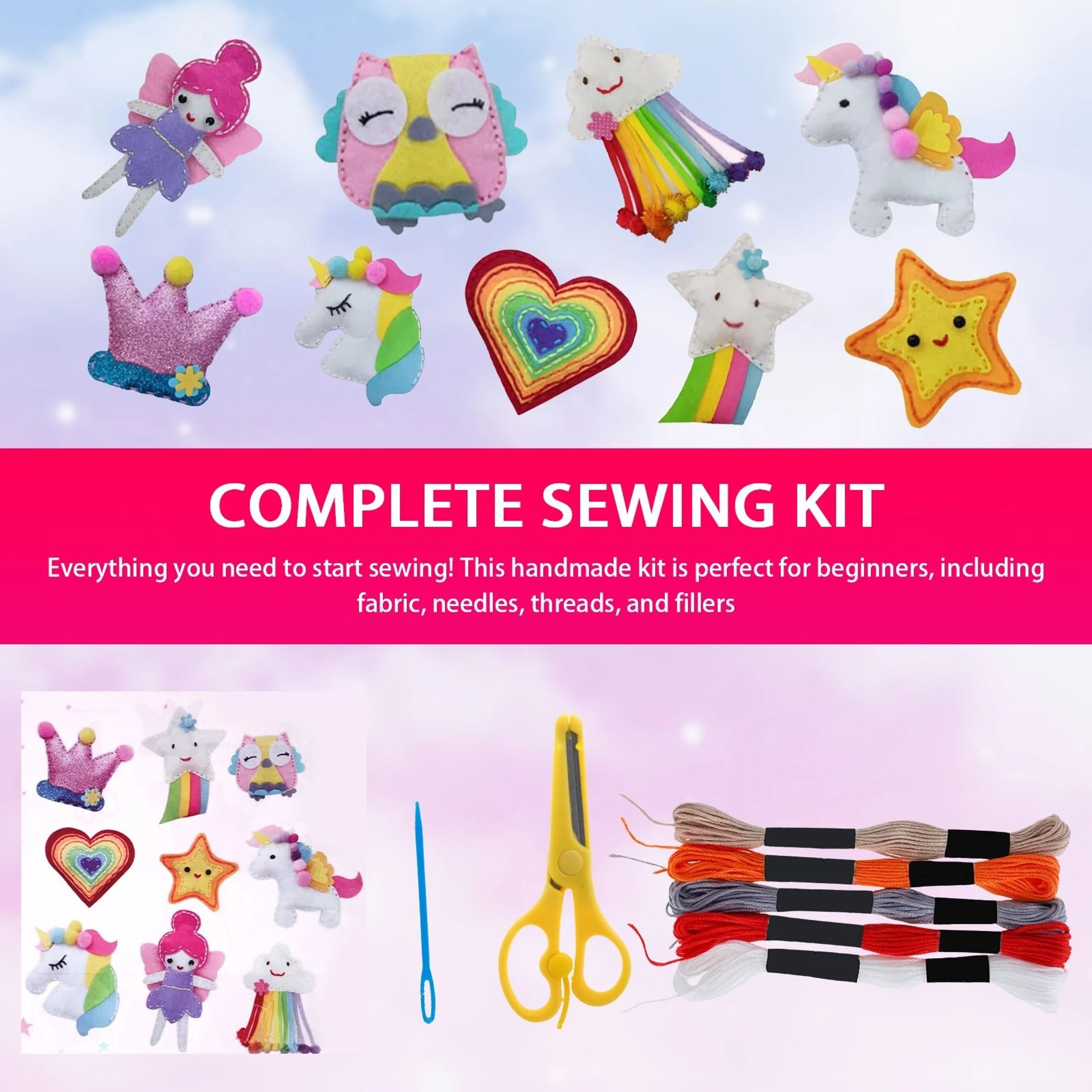 Kids DIY Felt Sewing Craft Kit 3