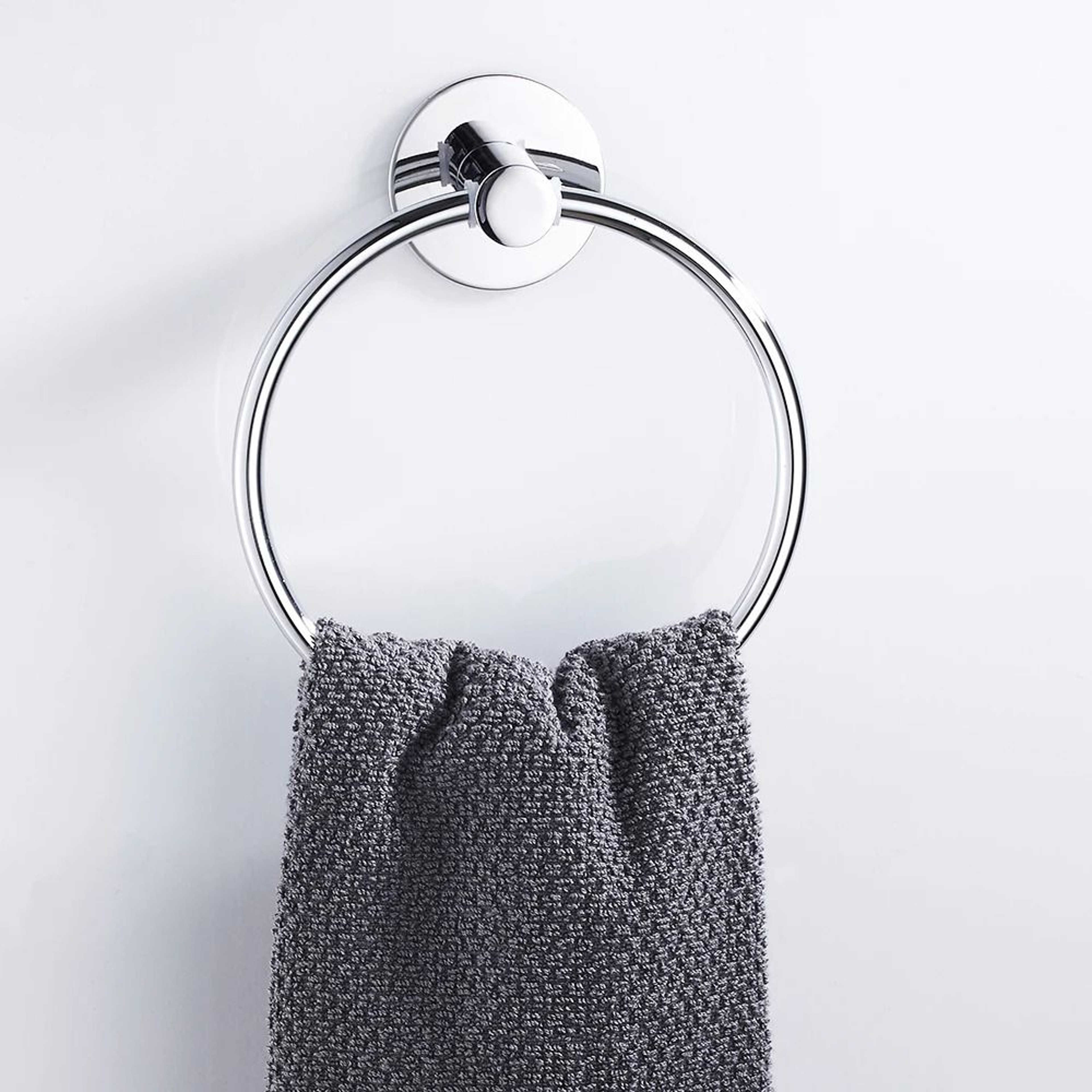 Self Adhesive Stainless Steel Towel Ring Holder 2