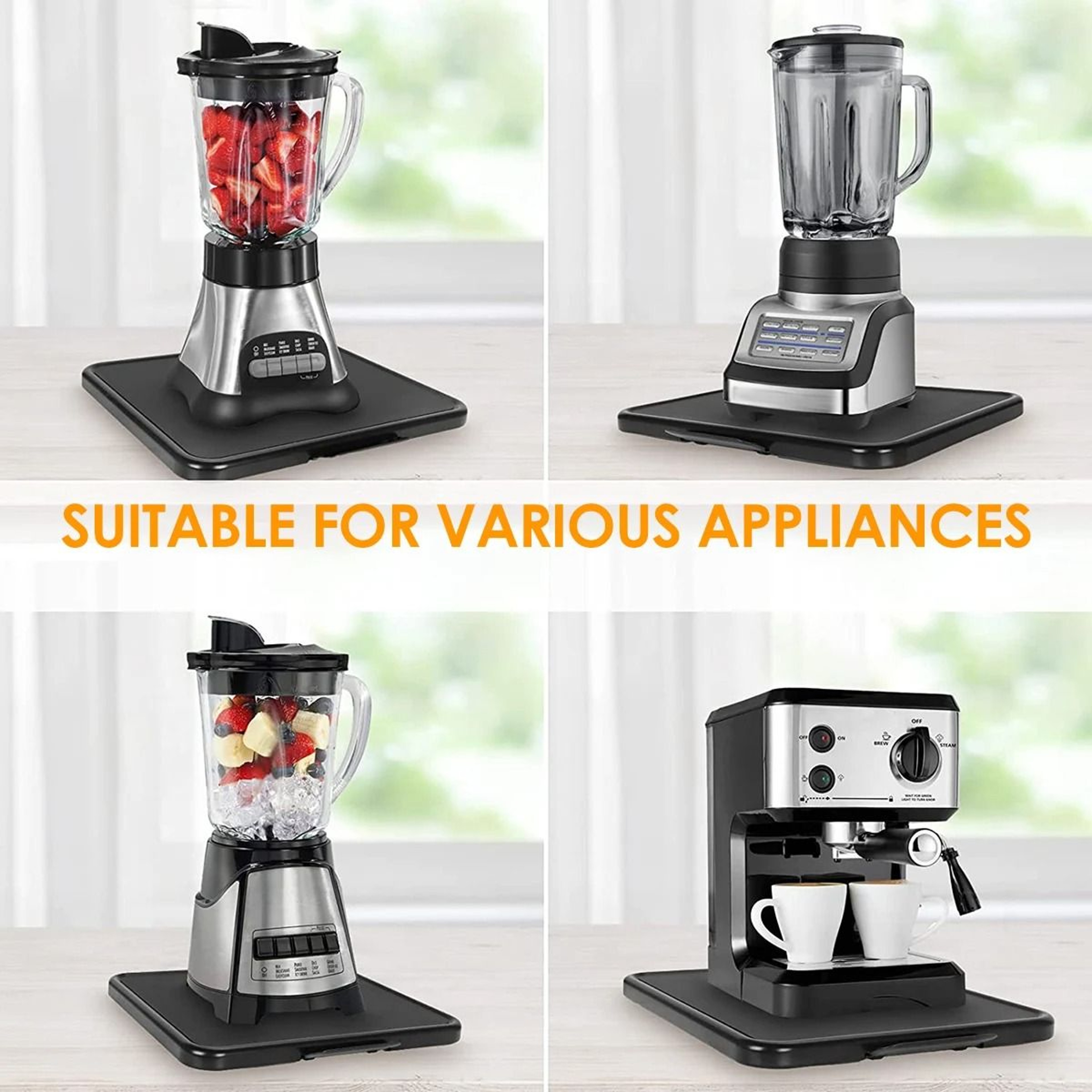 Kitchen Appliance Sliding Tray With Smooth Wheels 4
