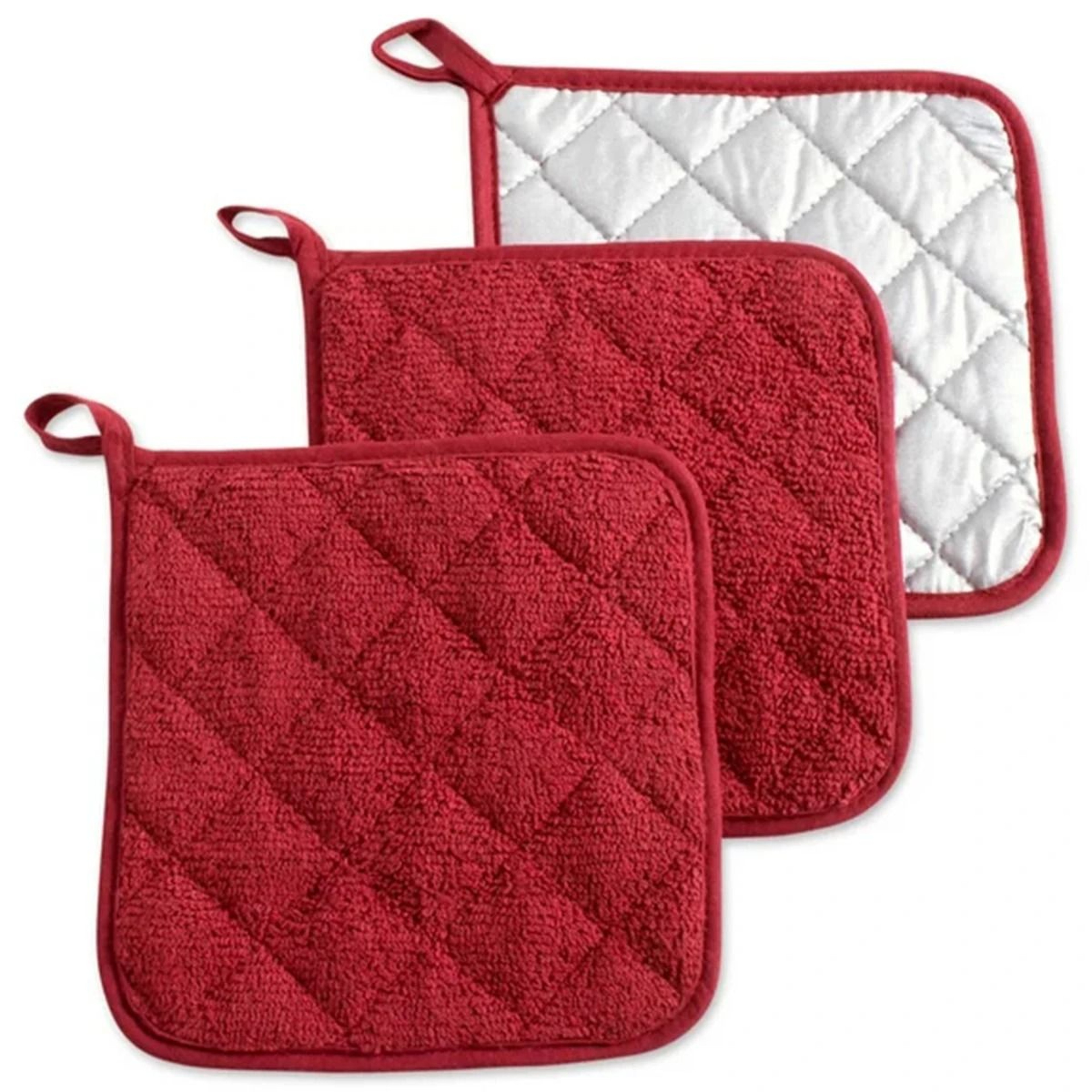 3 Piece Heat Resistant Cotton Pot Holder Set 7