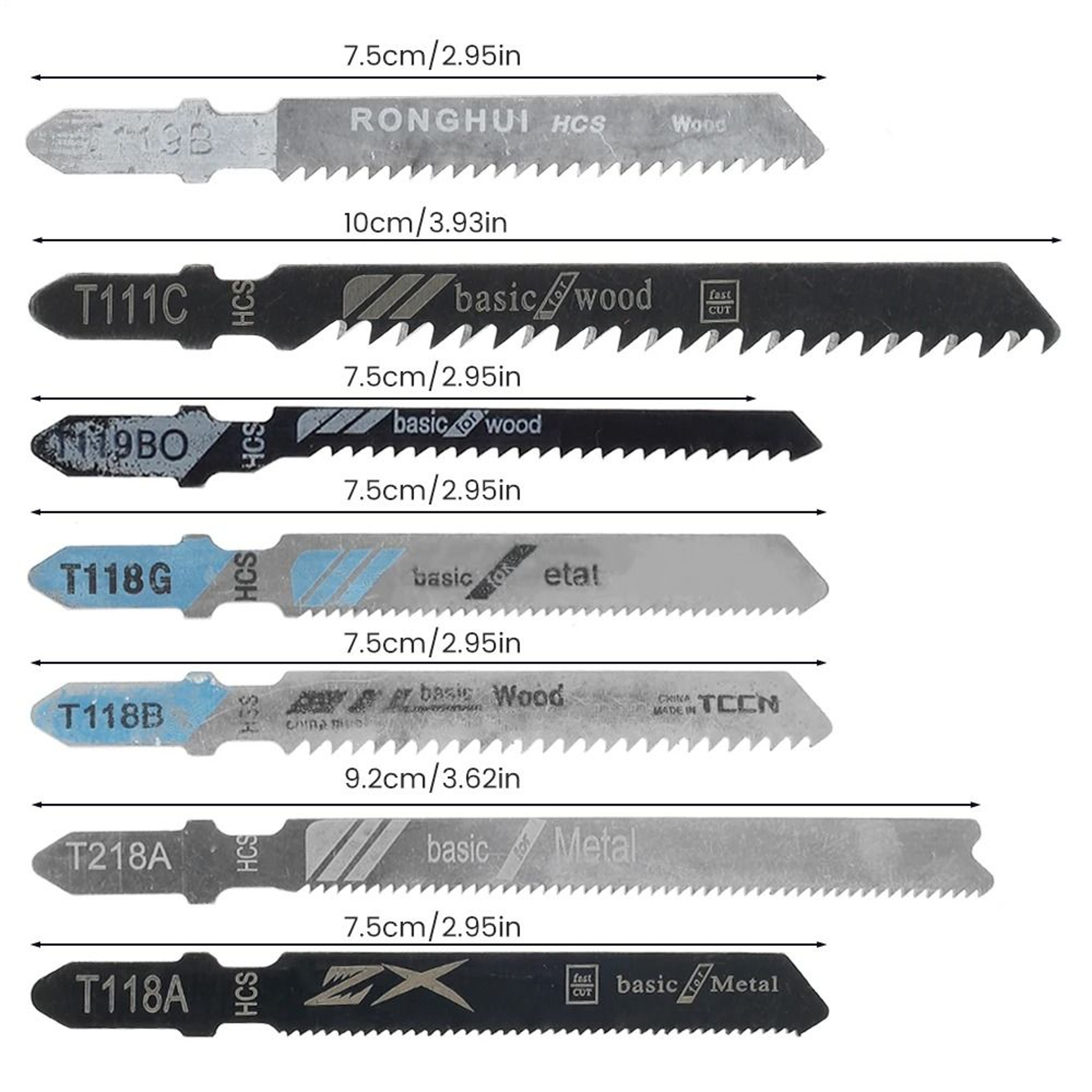 20 Piece Assorted Jig Saw Cutting Blade Kit 1