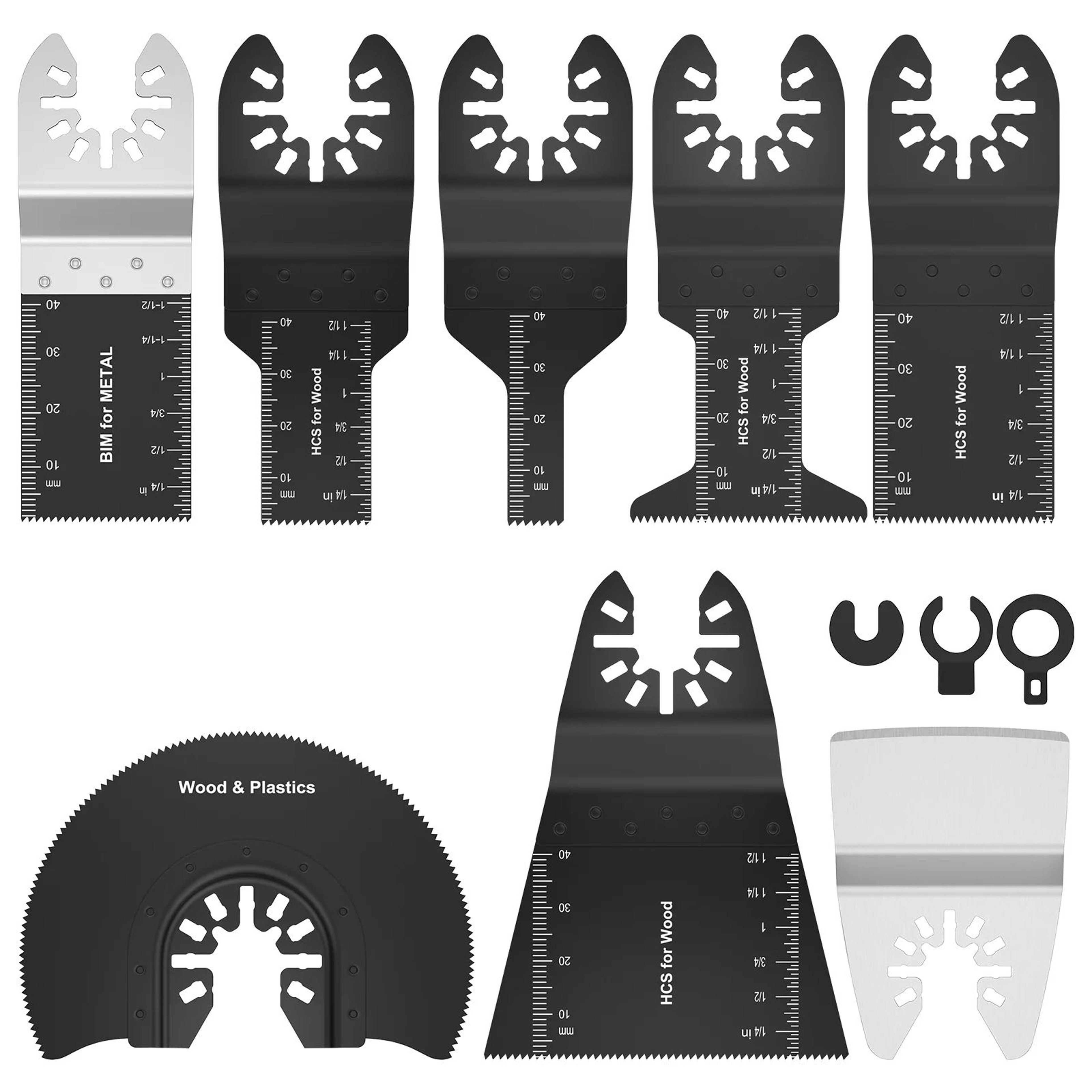 8 Piece Bi Metal Oscillating Saw Blade Set 0