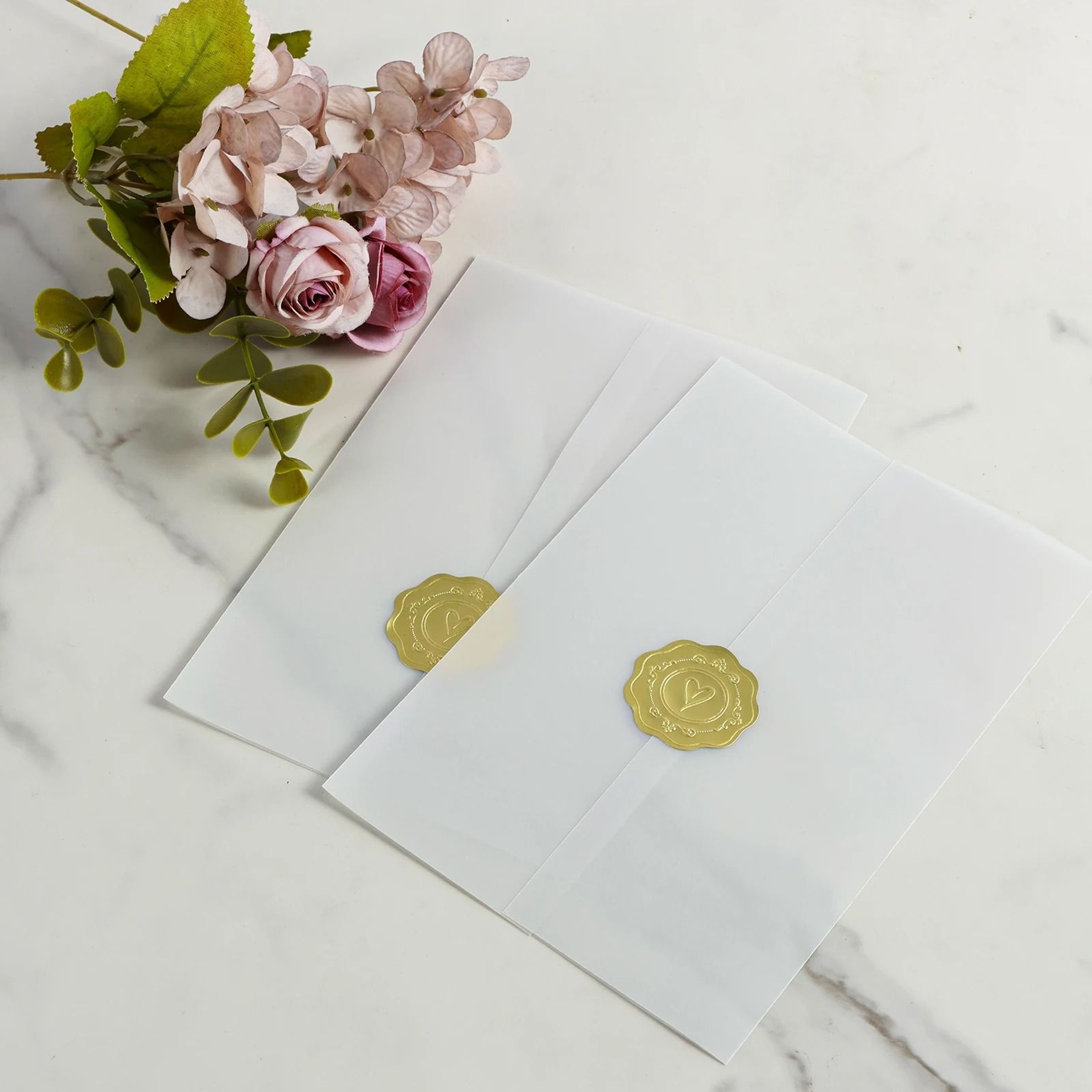 60 Pack Vellum Jackets For 5x7 Invitations 0