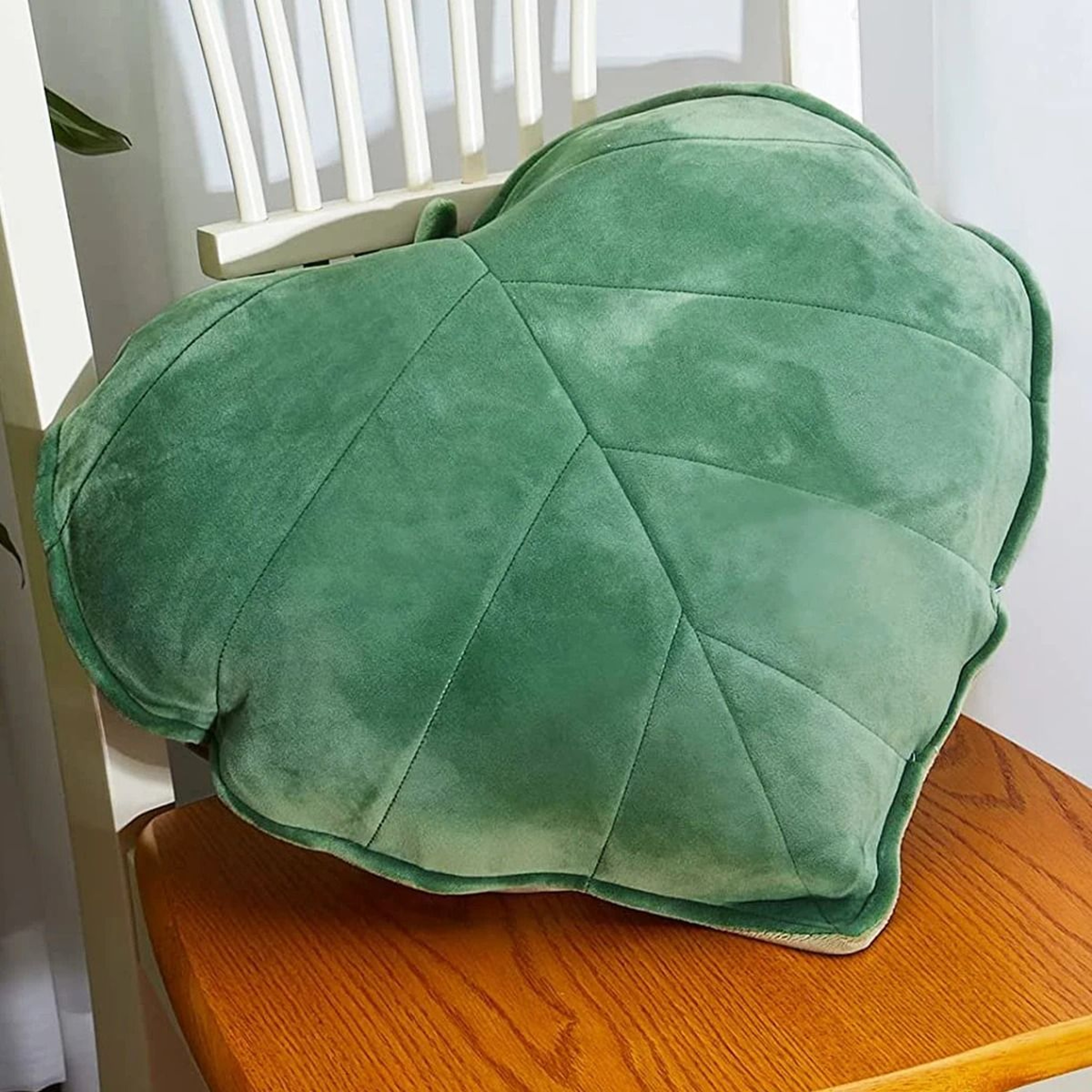 3D Leaf Plush Throw Pillow Plant Shaped Cushion 6