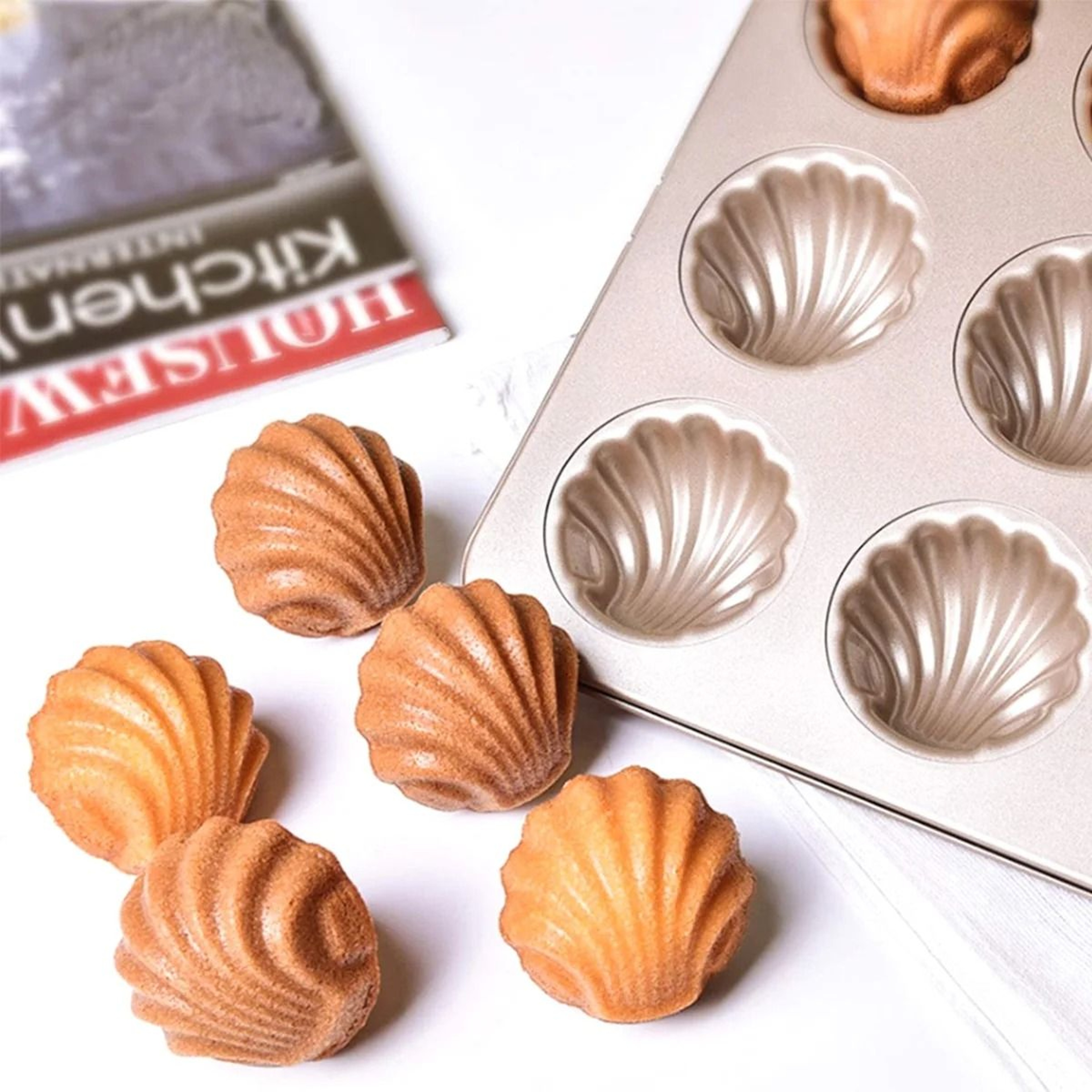 9 Cavity Non Stick Madeleine Baking Pan 2