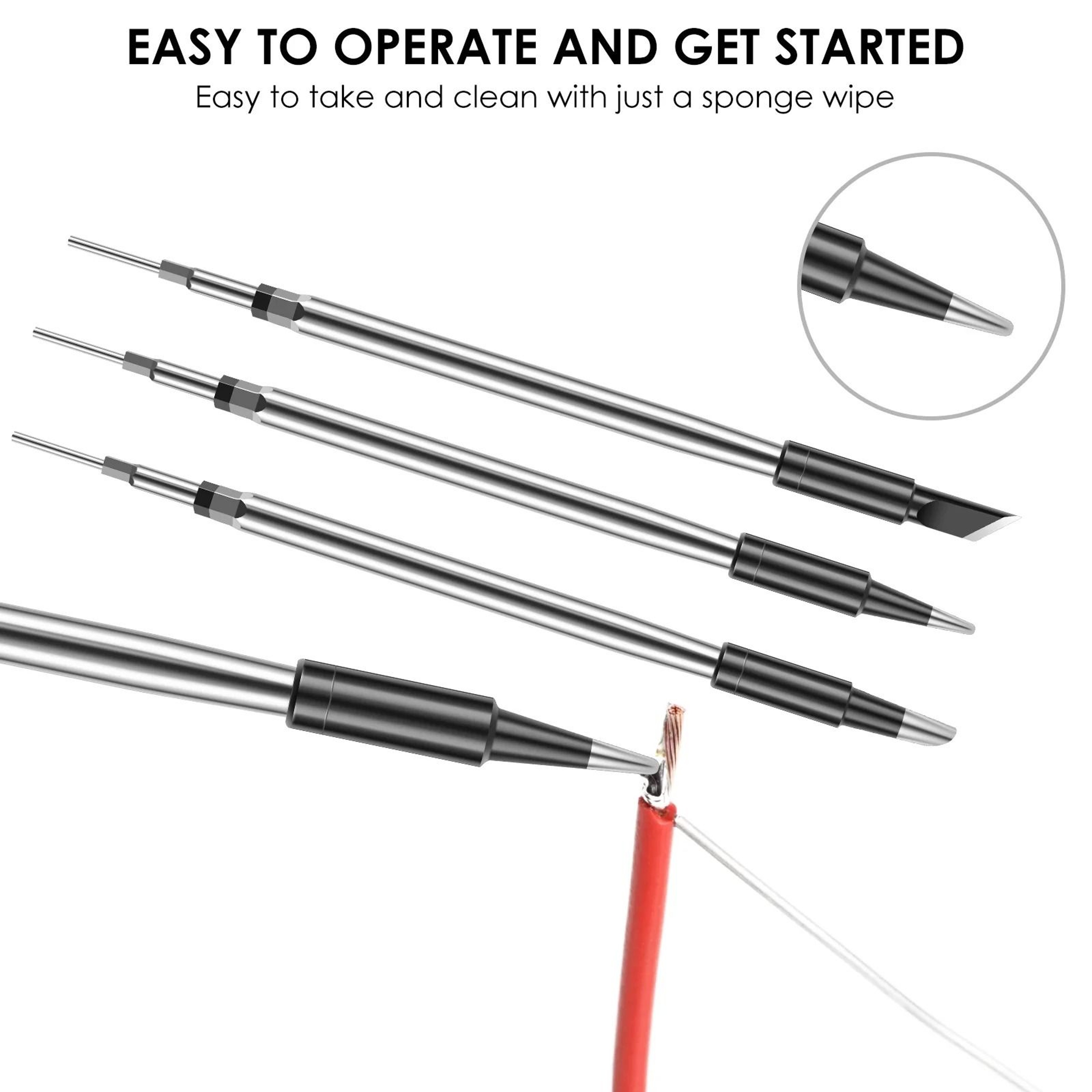 3 Piece C210 Soldering Iron Tip Set 2