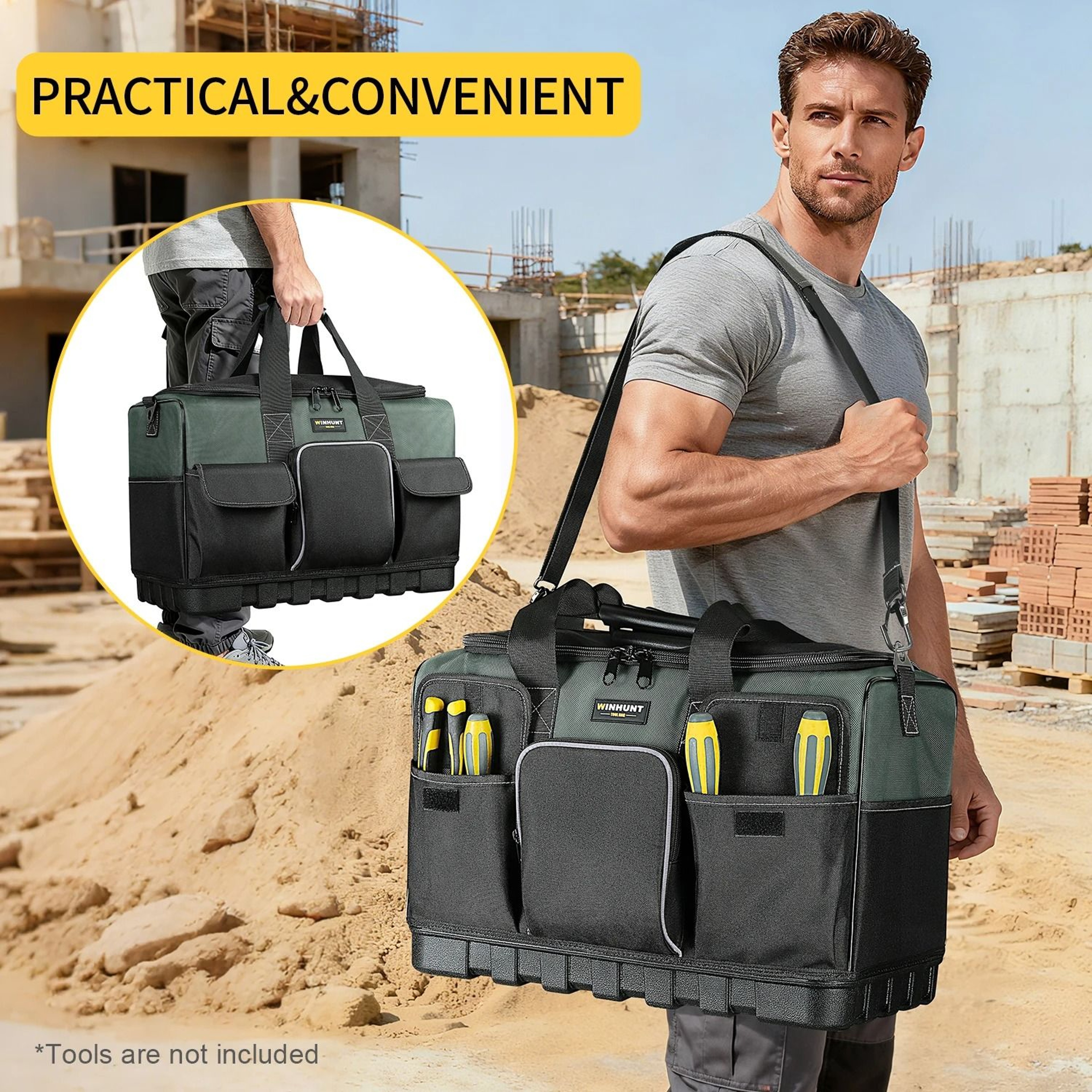 Heavy Duty 16 Pocket Electrician Tool Bag 1
