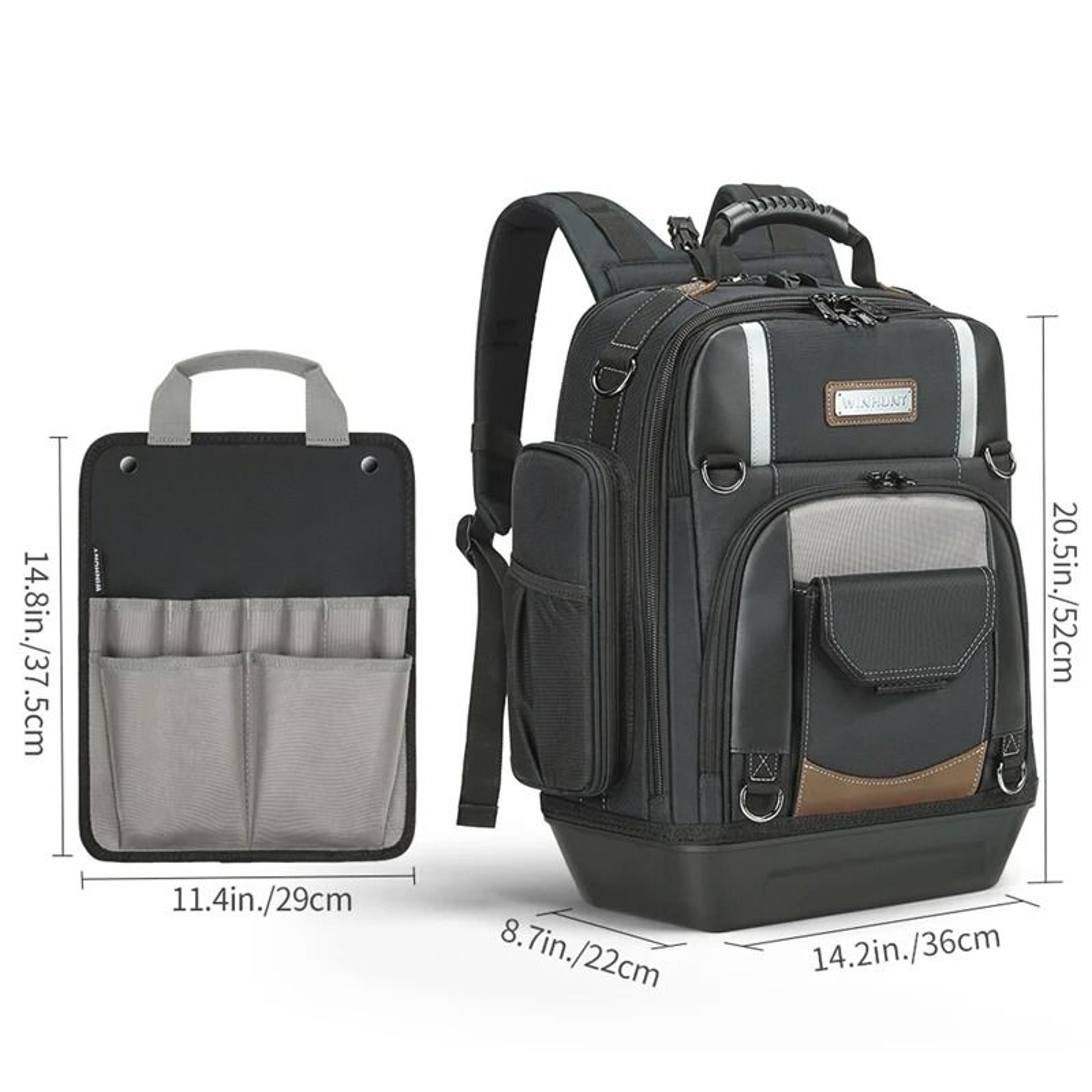Heavy Duty Tool Backpack with Removable Carrier – view 8