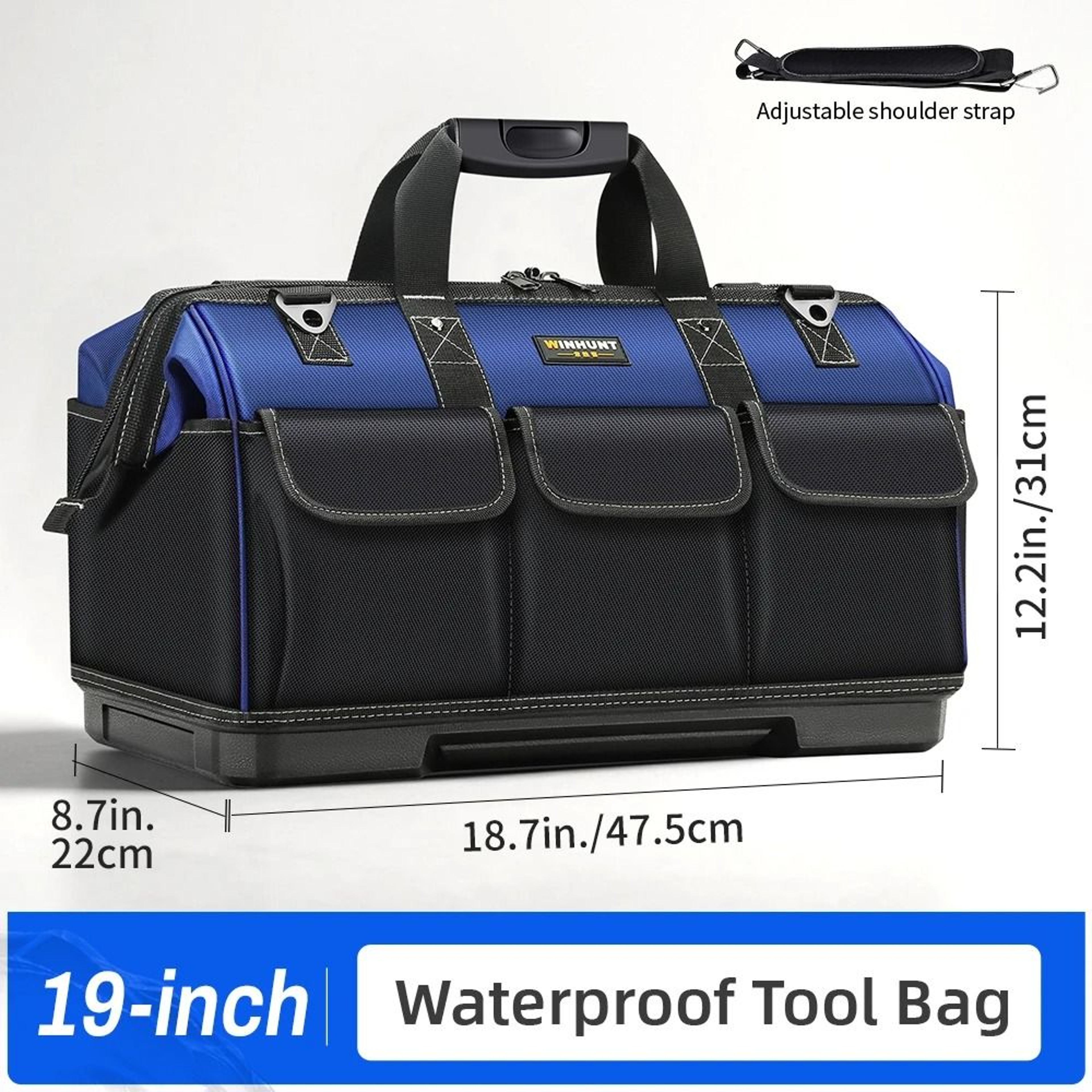 Large Capacity Canvas Electrician Tool Bag 8