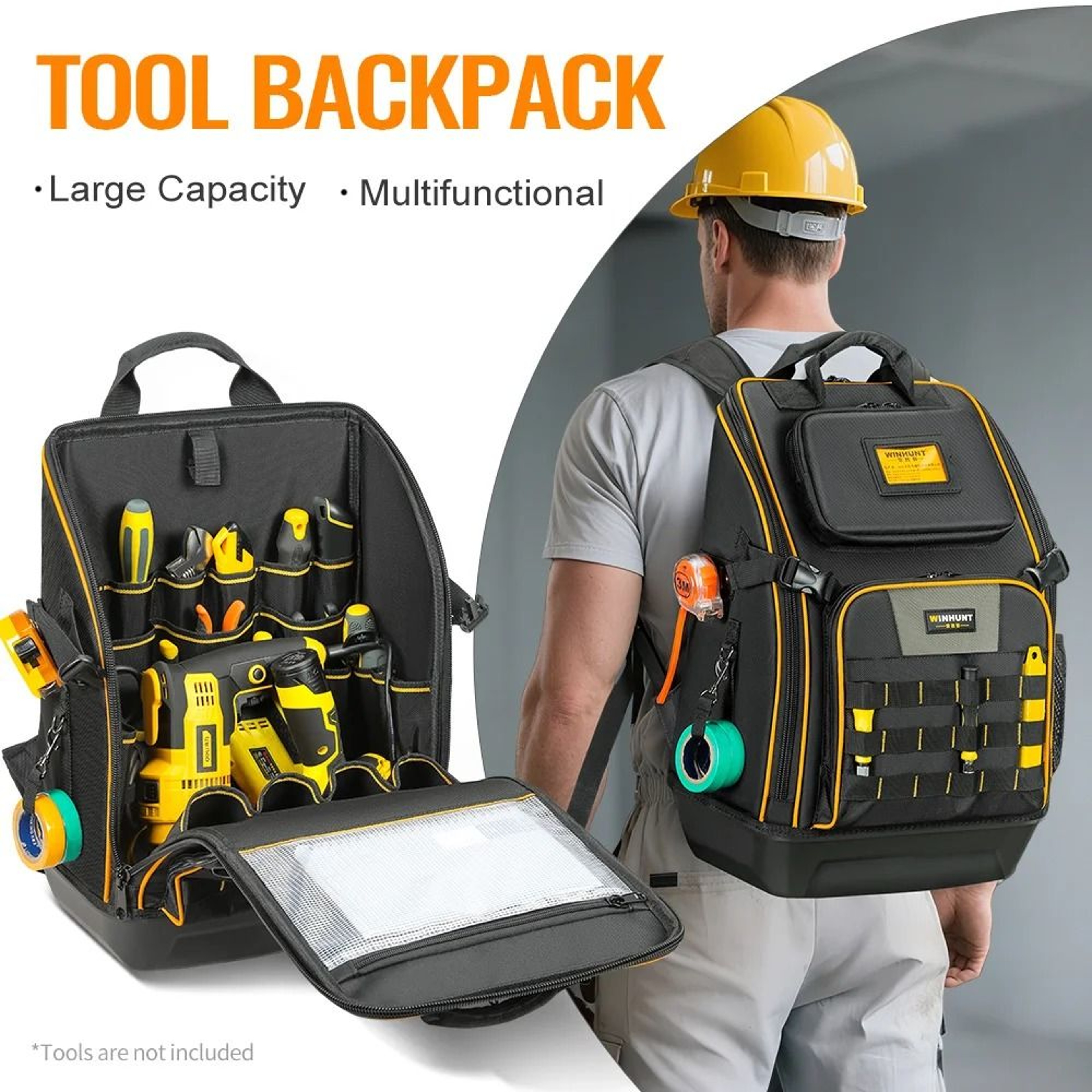 Heavy Duty Electrician Tool Backpack 0