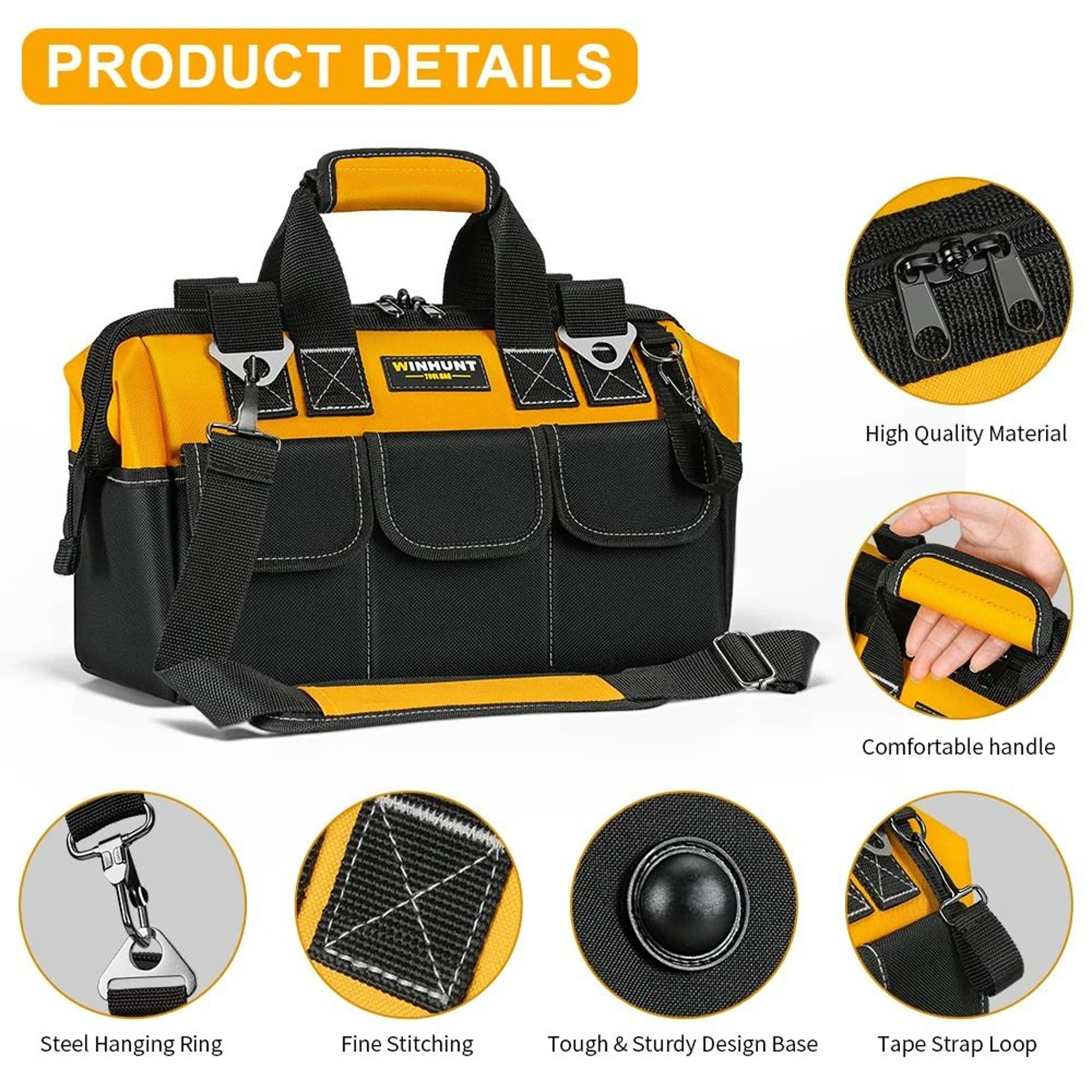 14 Pocket Heavy Duty Tool Bag Organizer 1