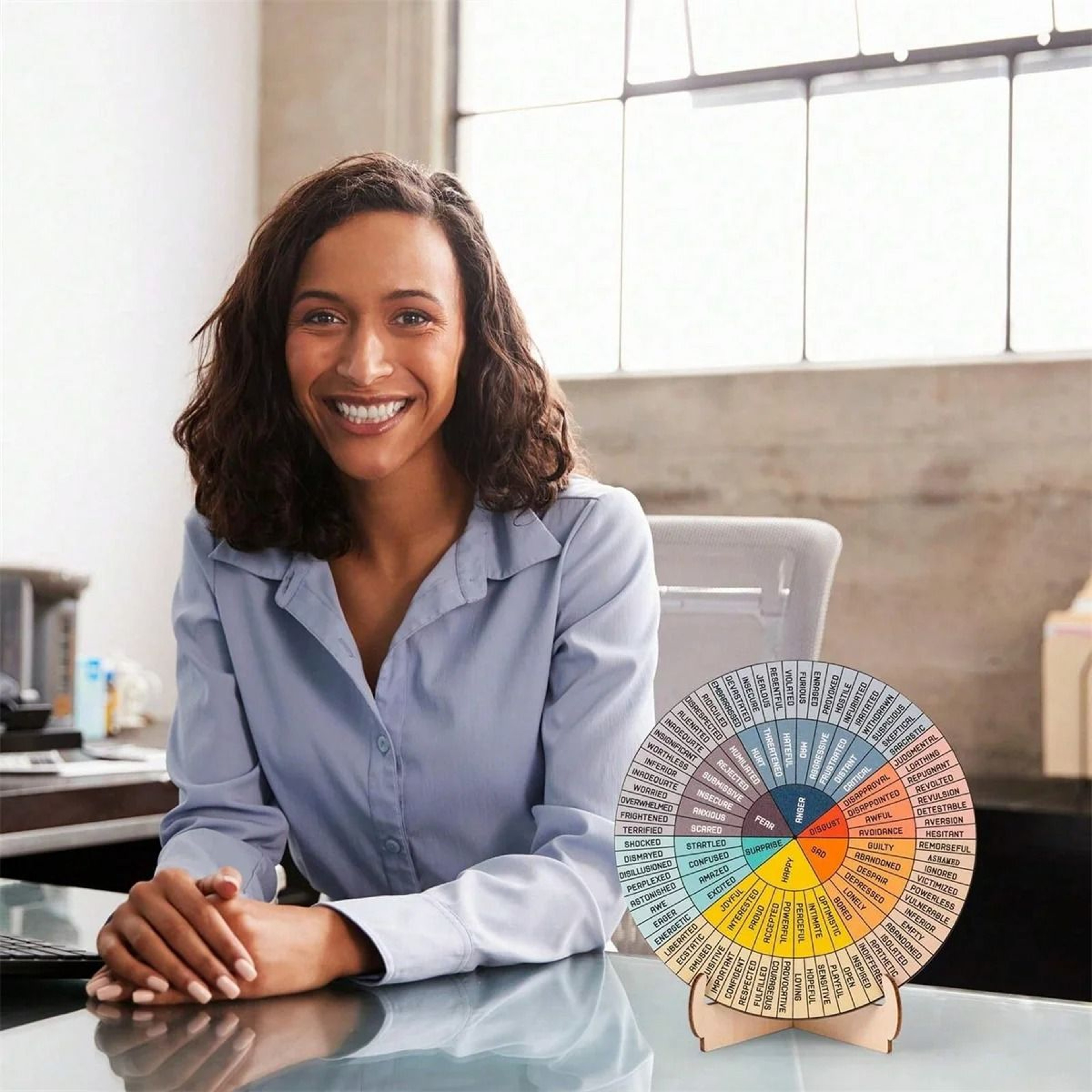 Feelings Wheel Desk Decor Chart 0