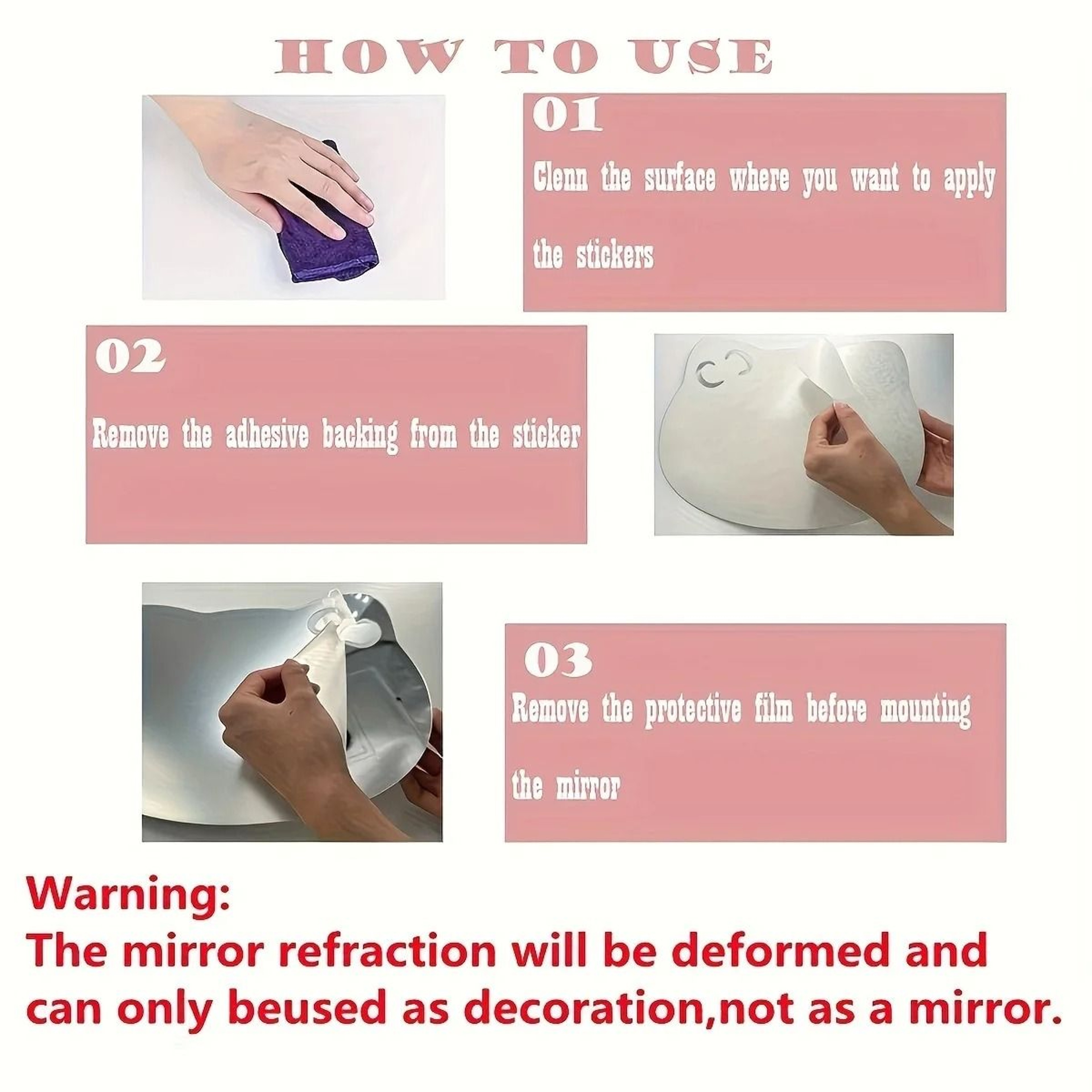 Flexible Acrylic Mirror Wall Tile Set 5